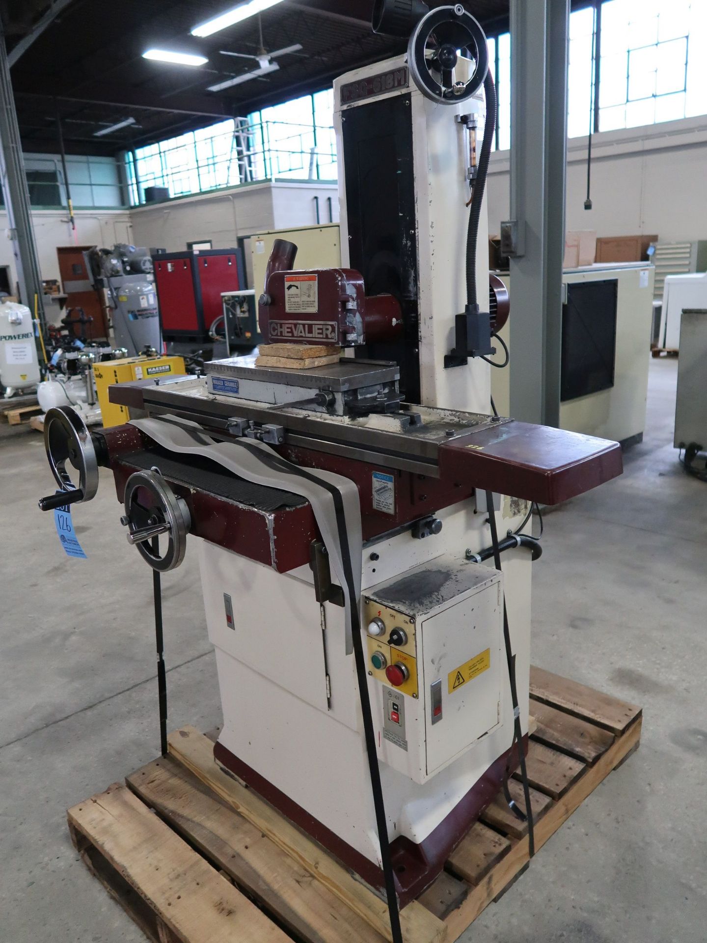 6" X 18" CHEVALIER MODEL FSG-618M HAND FEED SURFACE GRINDER; S/N A3829031, WITH 6" X 18" WALKER - Image 2 of 5