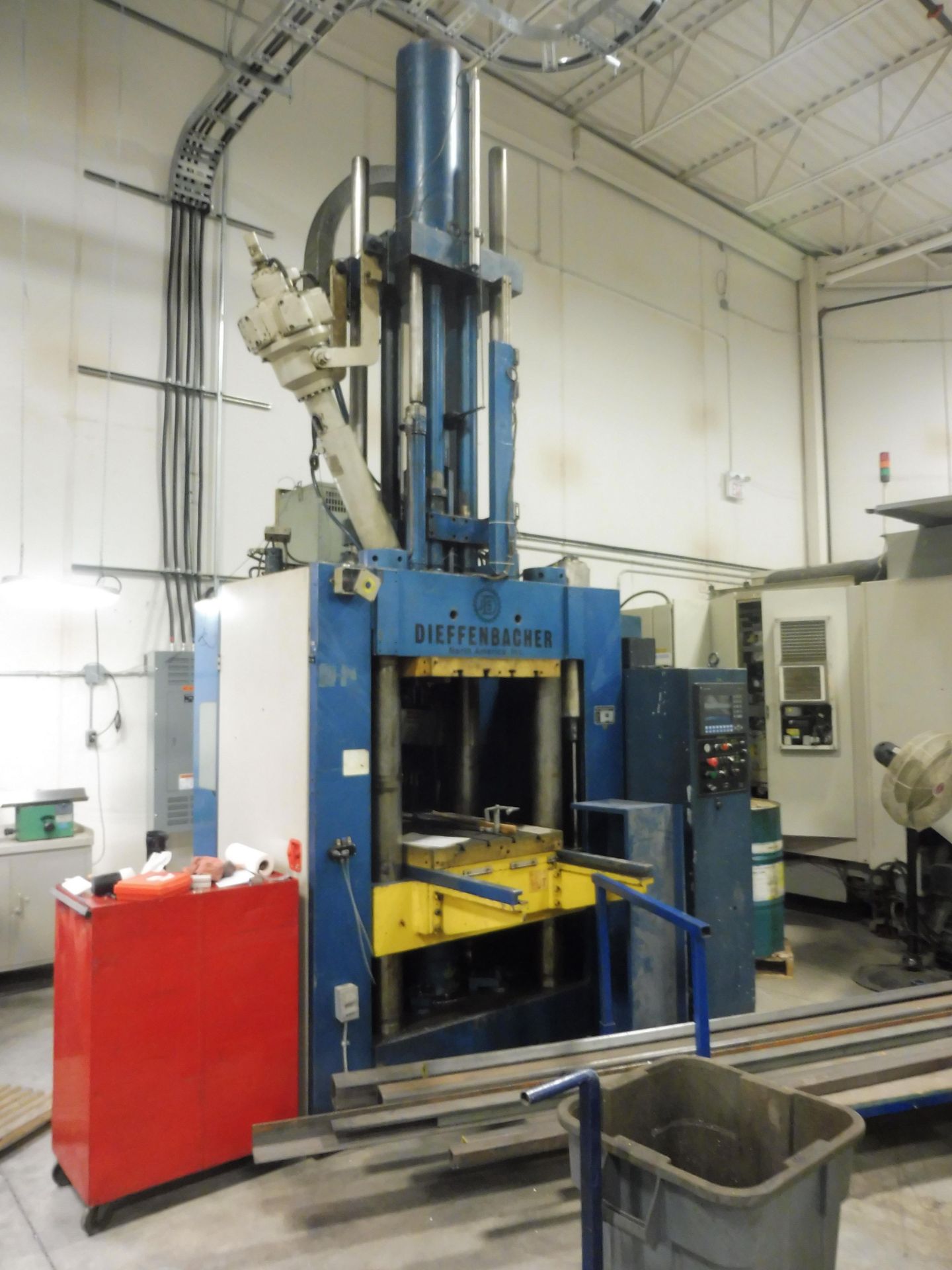 1997 DIEFFENBACHER MODEL DU-400 A/SP HYDRAULIC RUBBER INJECTION MOULDING PRESS, S/N 2691/11/97, WITH