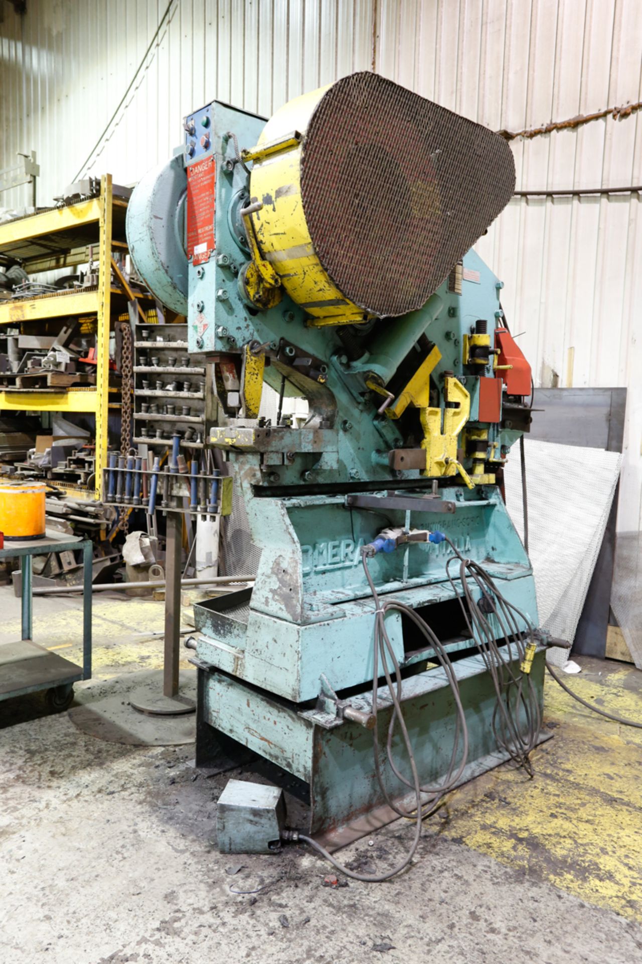 OMERA MULTIMATIC 16-70 MECHANICAL IRONWORKER, 5-1/2 X 5-1/2 X 1/2 CAP., PUNCH UP TO 1-1/8" DIA. W/