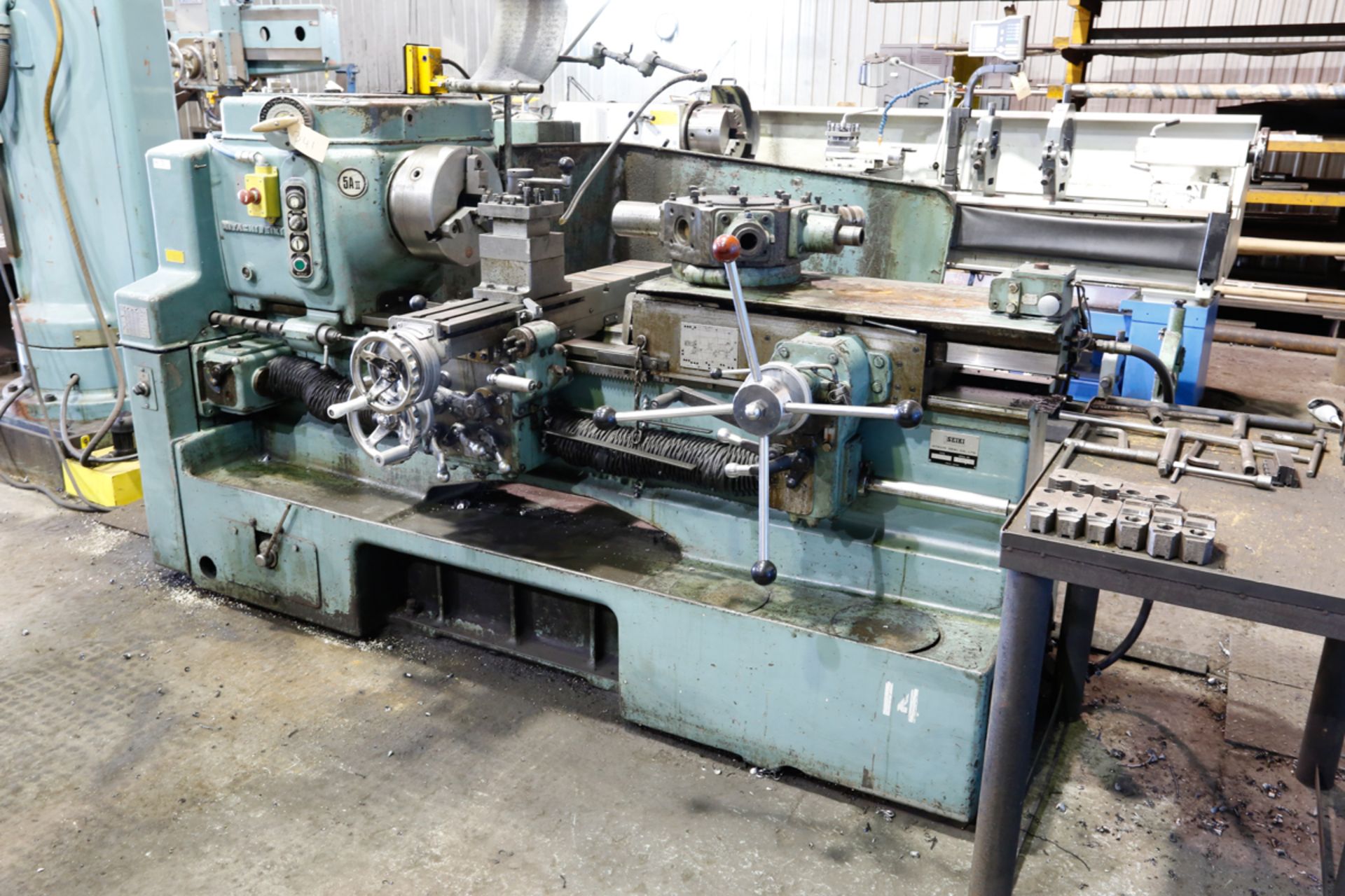 HITACHI SEIKI 5AII TURRET LATHE, 12" 3-JAW CHUCK, 6 STATION TURRET, 3" SPINDLE HOLE (LOCATED IN - Image 2 of 3