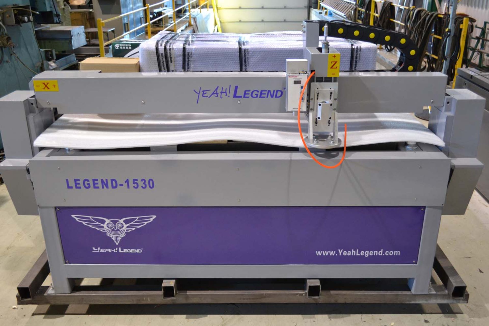 NEW - STEEL TAYLOR 5' X 10' CNC PLASMA TABLE MOD. LEGEND B5II, S/N: 75159140-6C (PLASMA UNIT NOT - Image 2 of 4