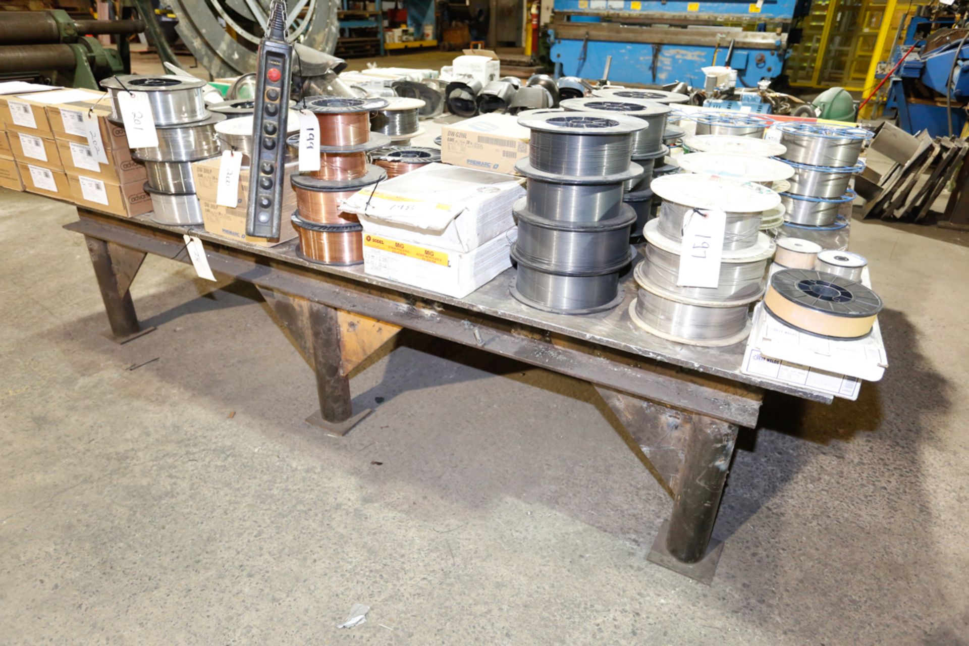 10' X 10' X 3/4" STEEL WELDING TABLE