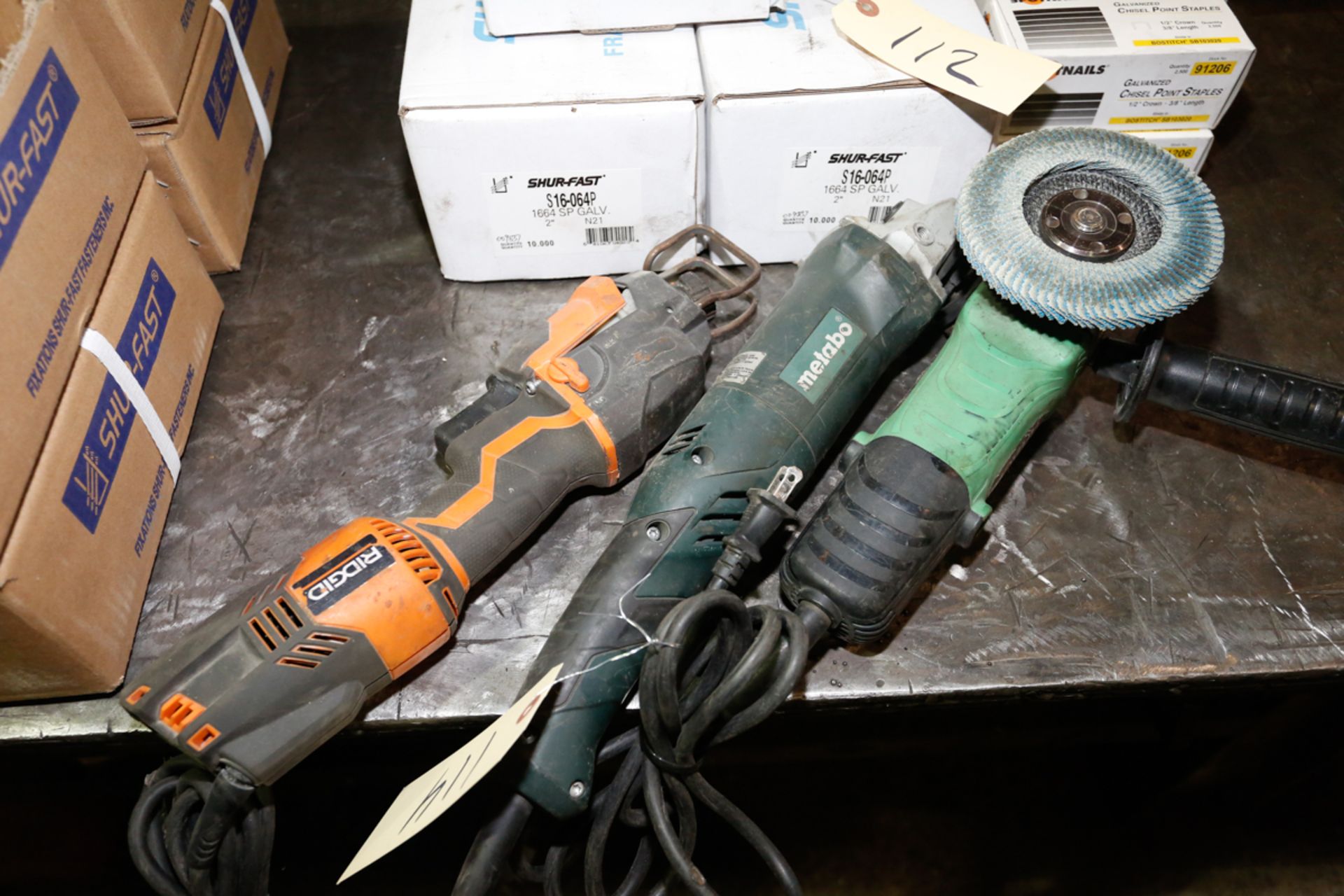 LOT OF 2 GRINDERS & 1 RECIPROCATING SAW
