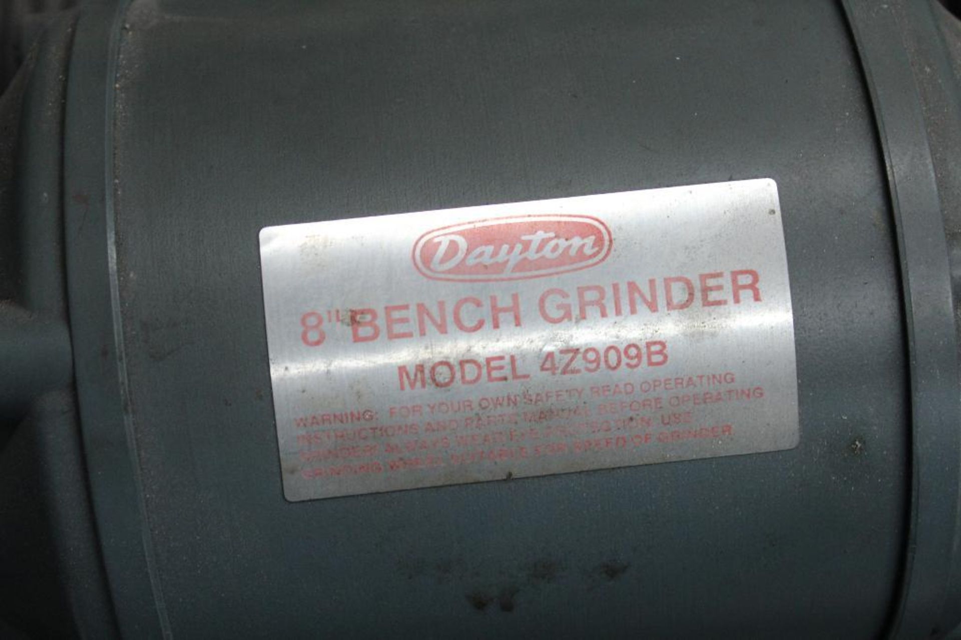 Dayton 8" Bench Grinder w/ pedestal - Image 4 of 4