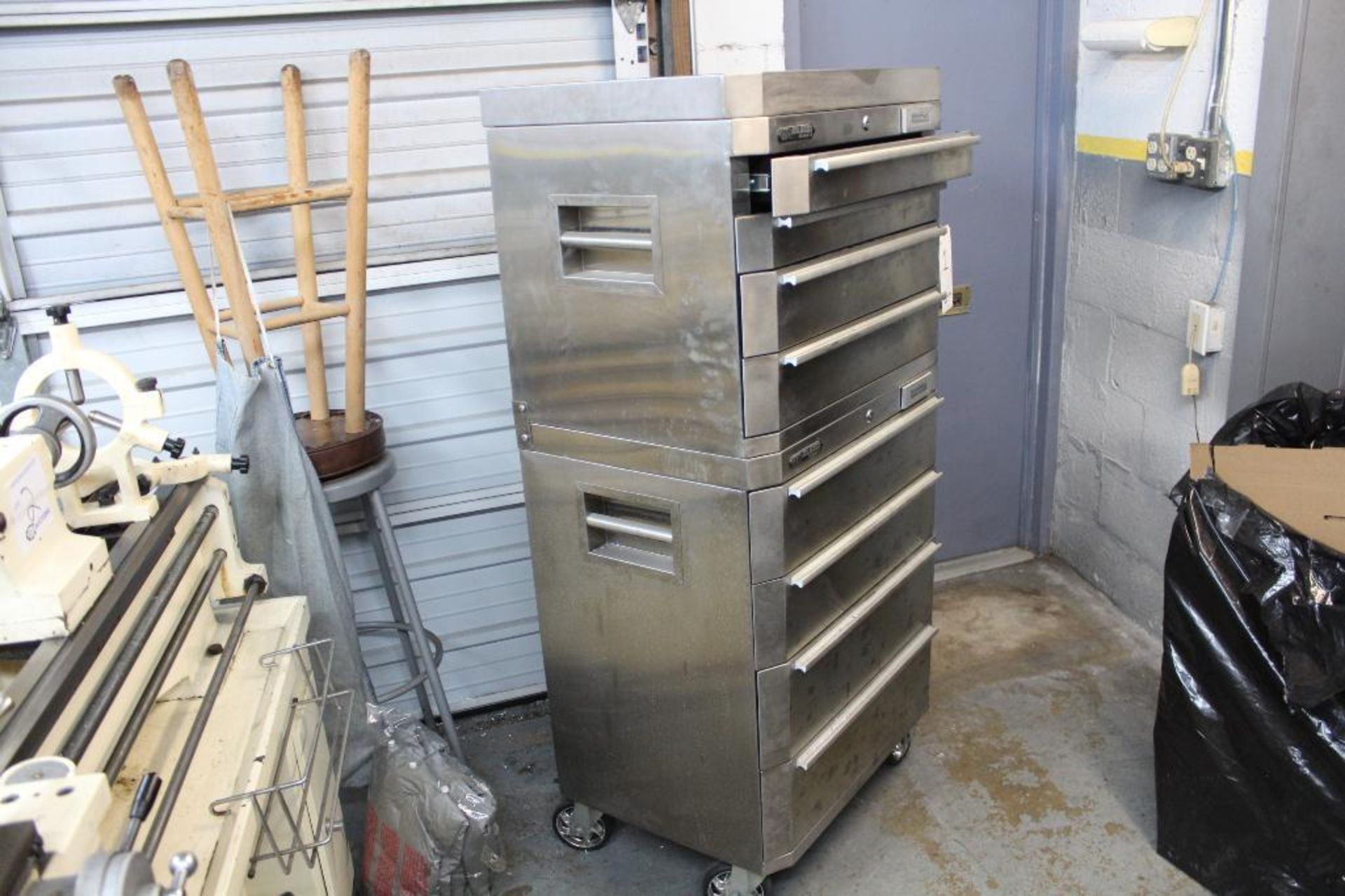 8 Drawer stainless tool box w/ mechanics tools - Image 3 of 8