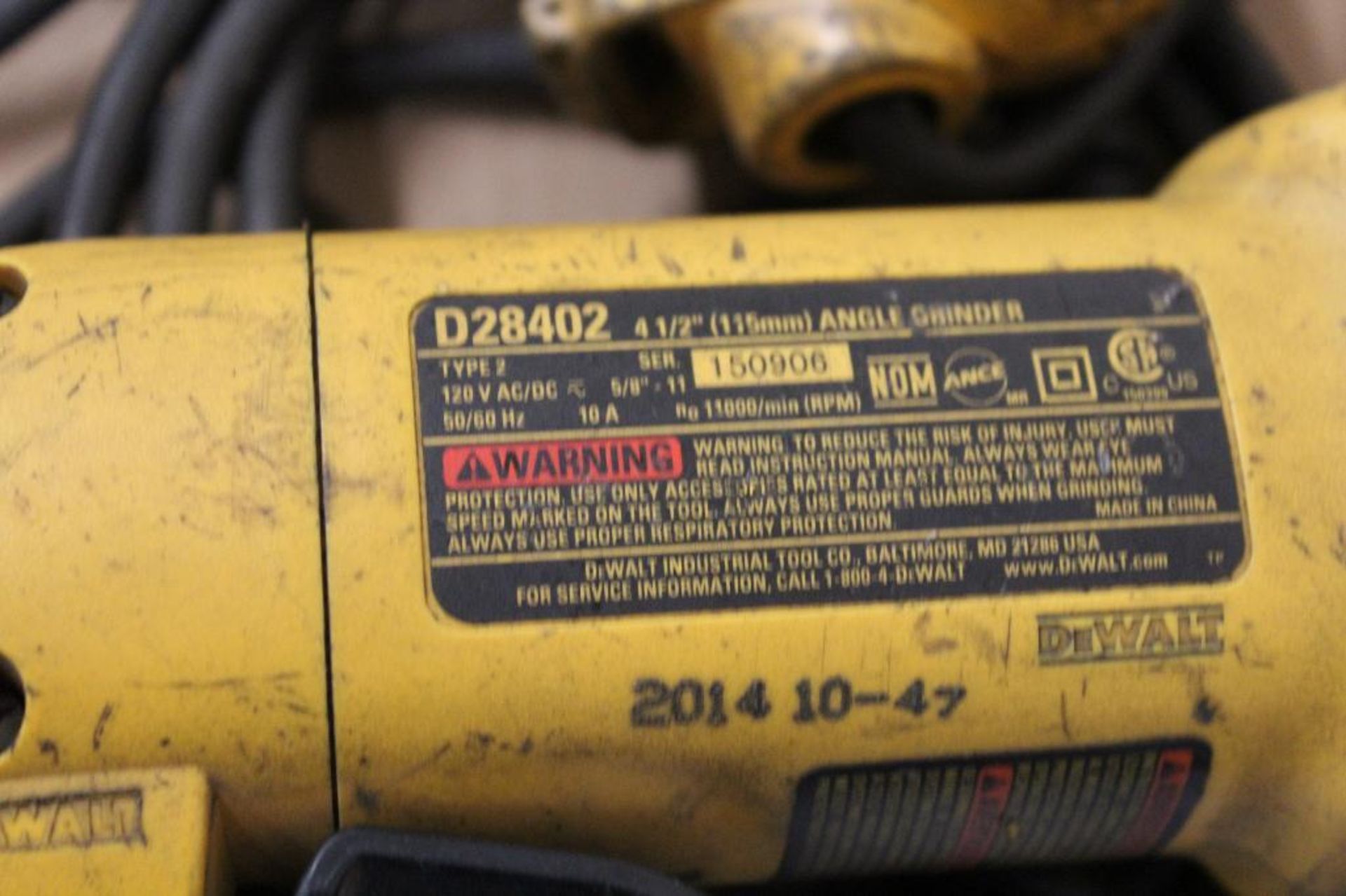 DeWalt grinders, 1 is not operational - Image 3 of 4