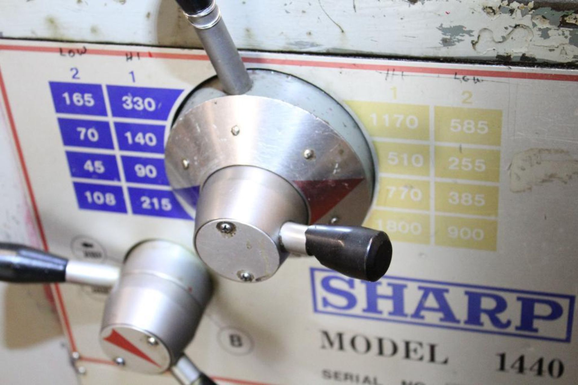 Sharp Model 1440 gap bed lathe - Image 7 of 11