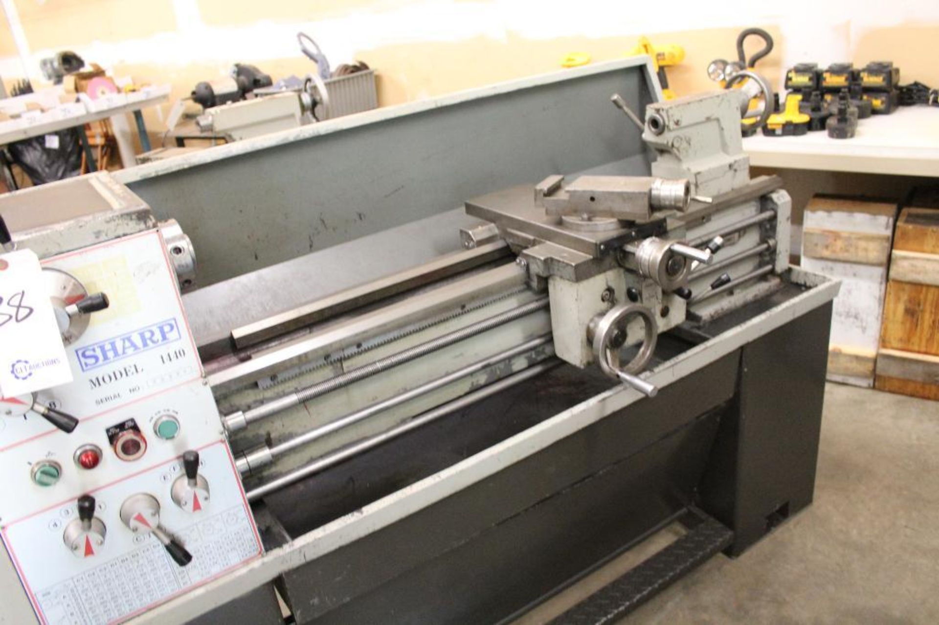 Sharp Model 1440 gap bed lathe - Image 2 of 11