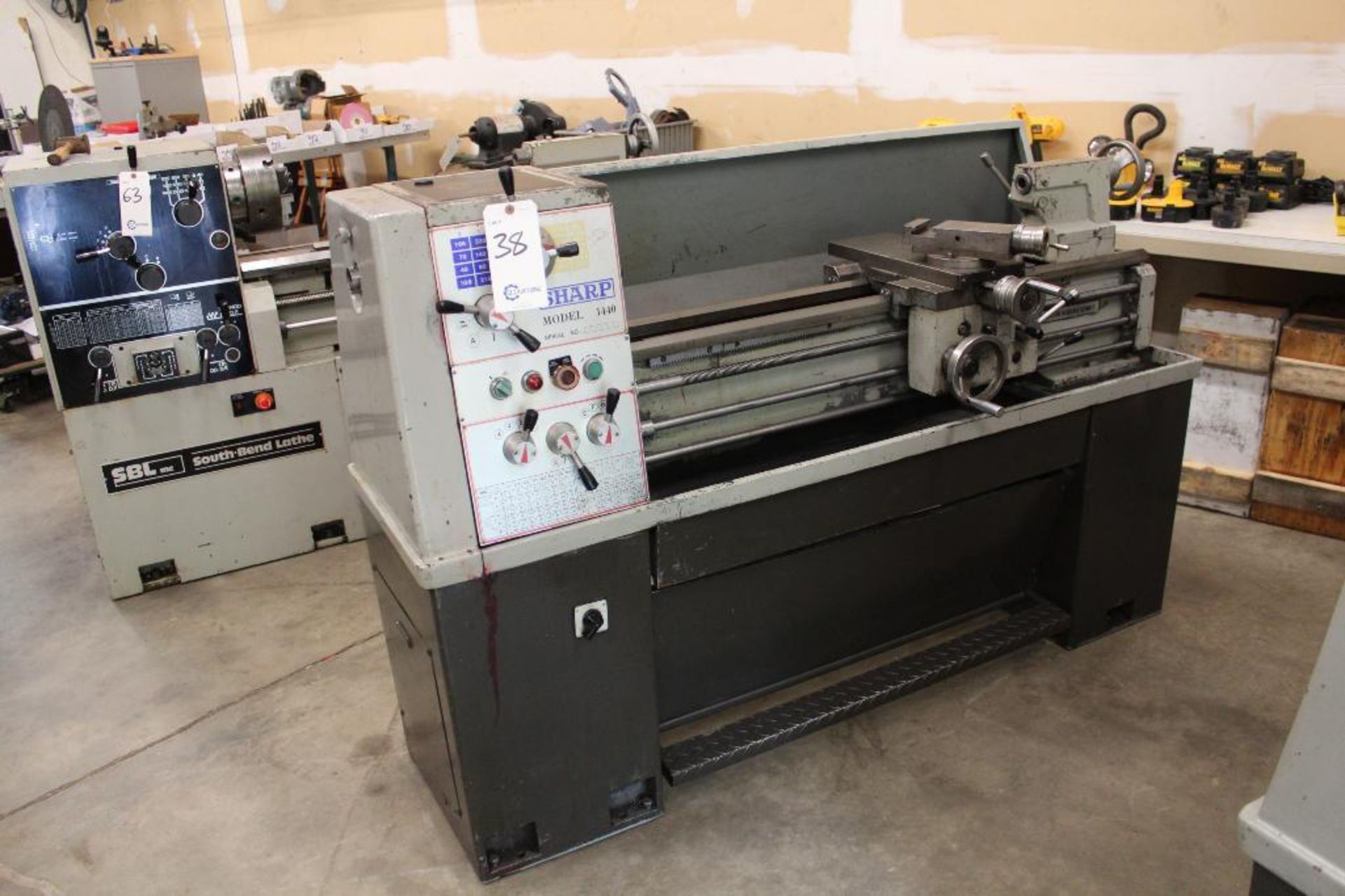 Sharp Model 1440 gap bed lathe