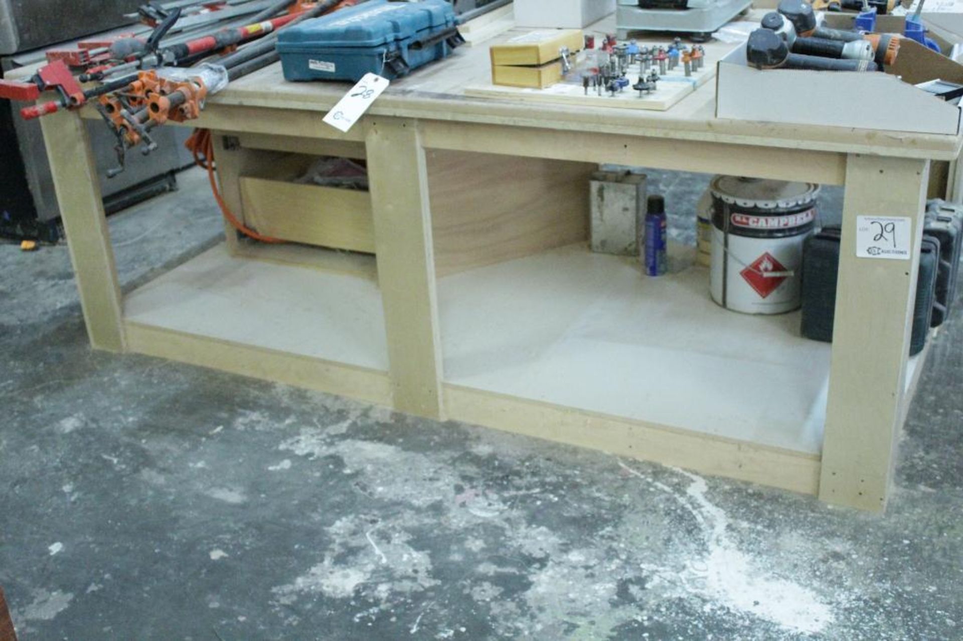 Work bench 4' x 8' x 34"