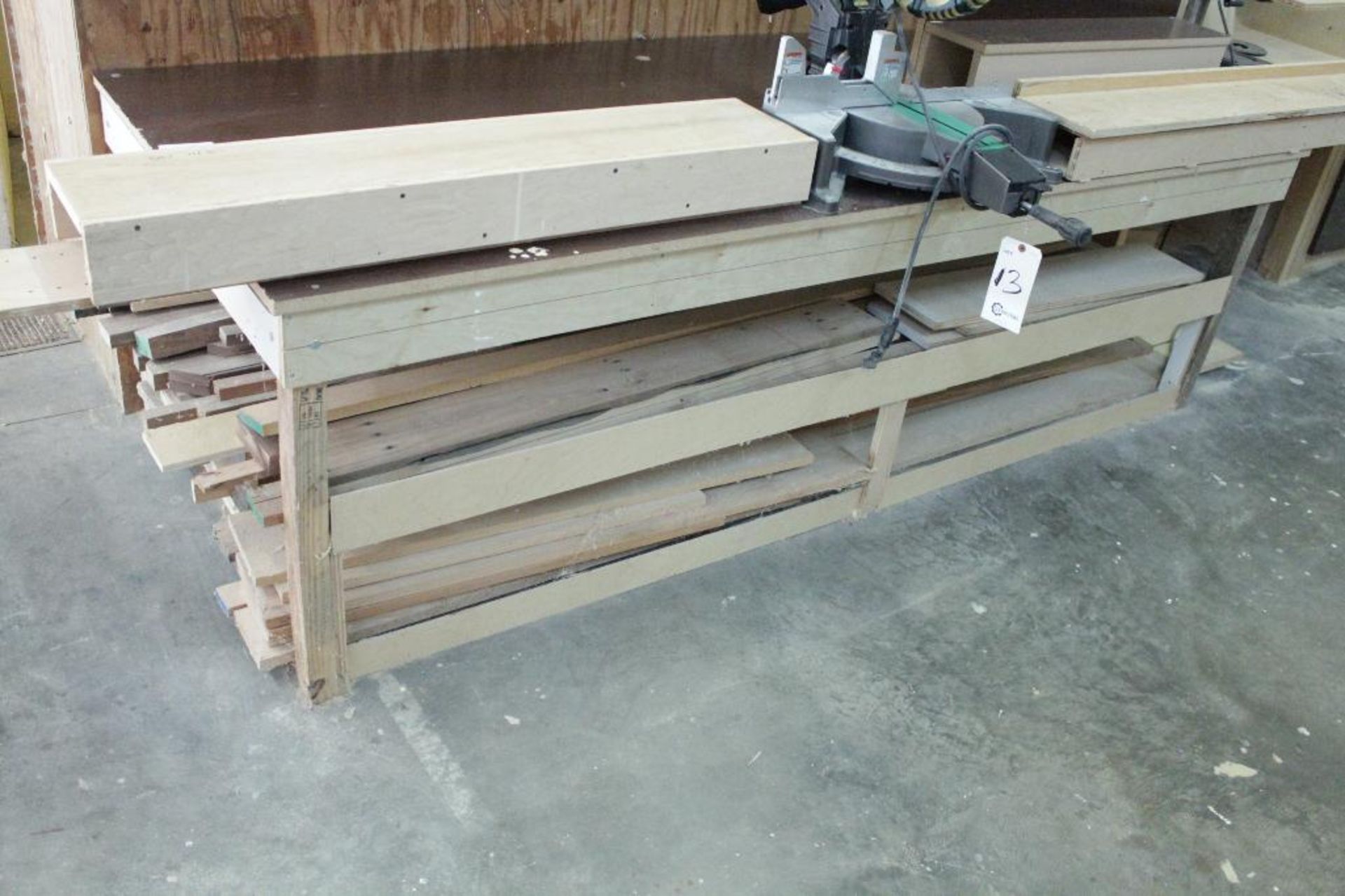 Work bench w/ lumber