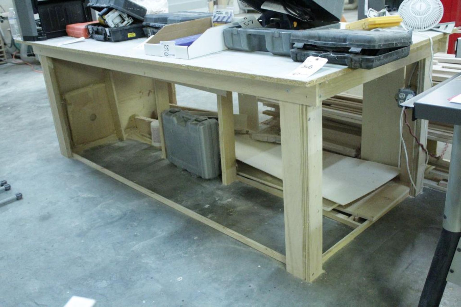 Outfeed table 97" x 49" x 36"