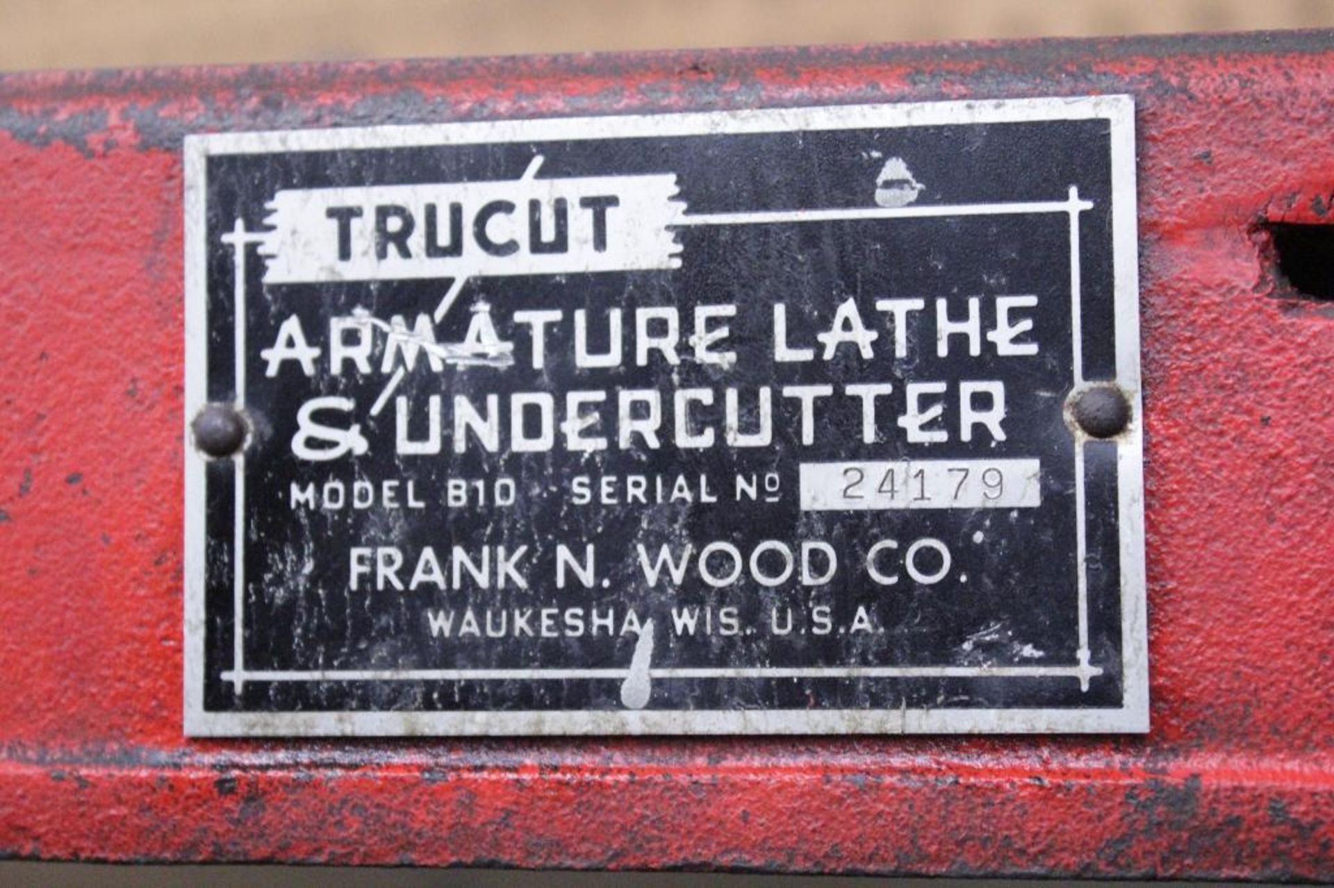 Trucut Model B10 Armature lathe & Under Cutter - Image 4 of 4