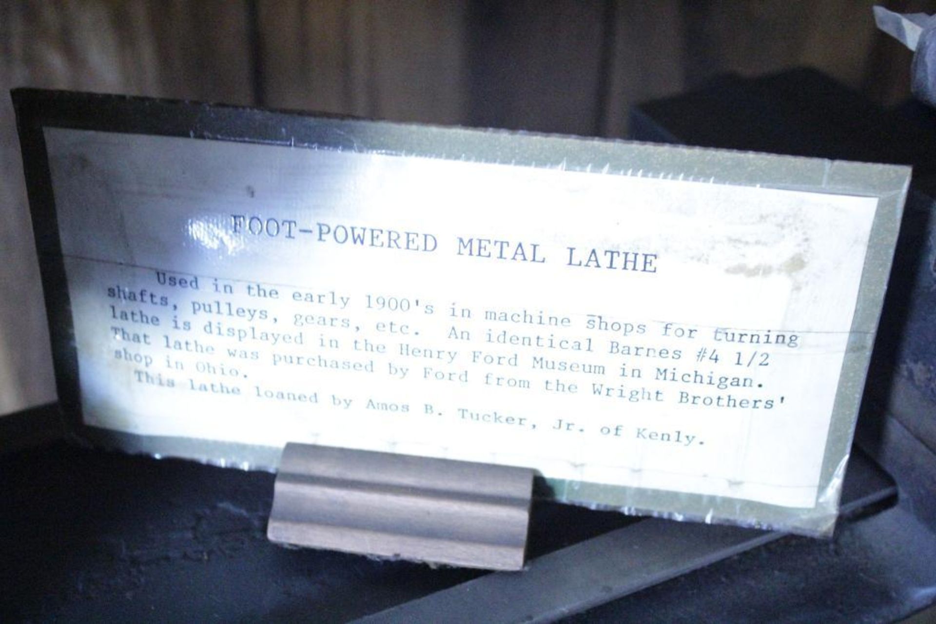 Barnes No. 4 1/2 Screw cutting lathe 1889 - Image 10 of 18