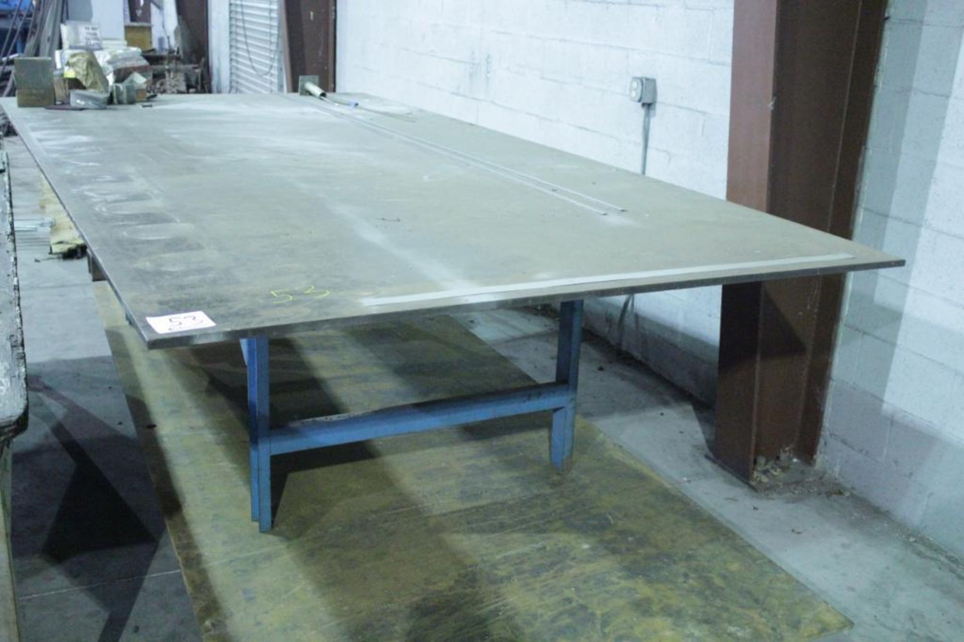 Welding Table 6' x 12' x 10', 3/4" plate top