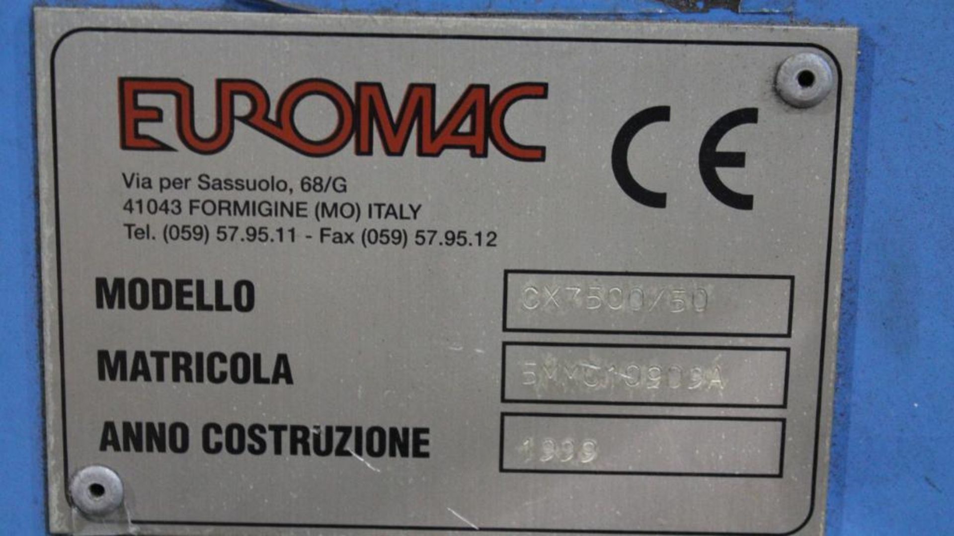 Euromac CX 750/50 50 ton CNC punch w/tooling - Image 5 of 11