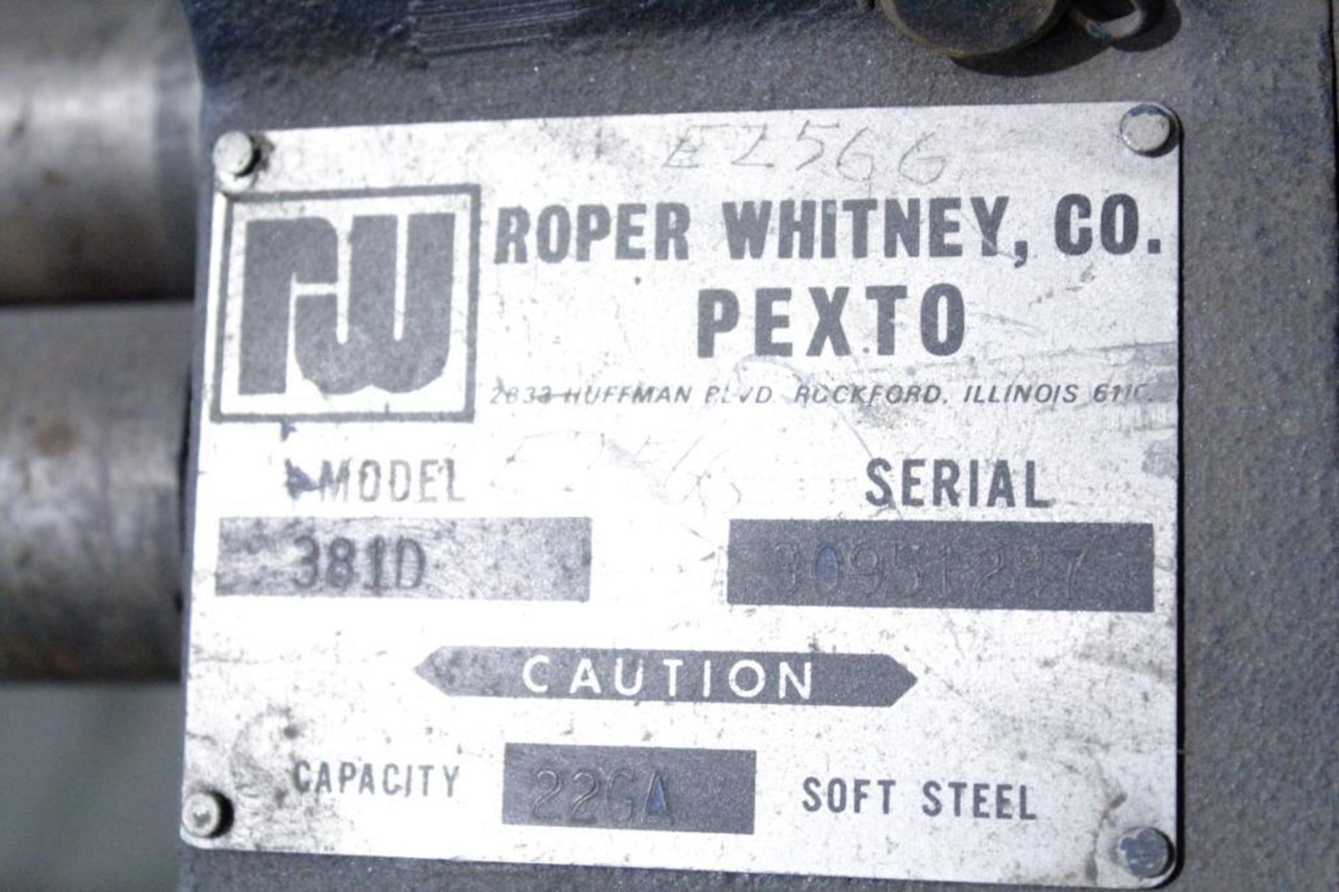 Roper Whitney, CO. model 381d 36" slip roll - Image 3 of 3