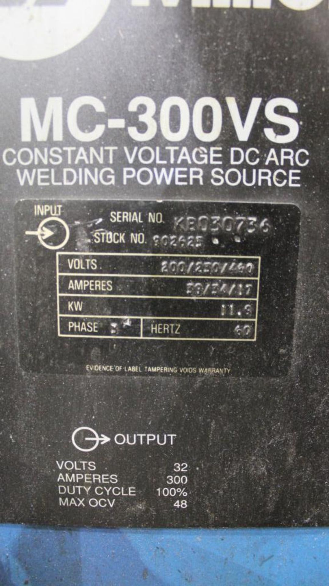 Miller MC300VS Constant Potential DC Arc Welder - Image 5 of 5