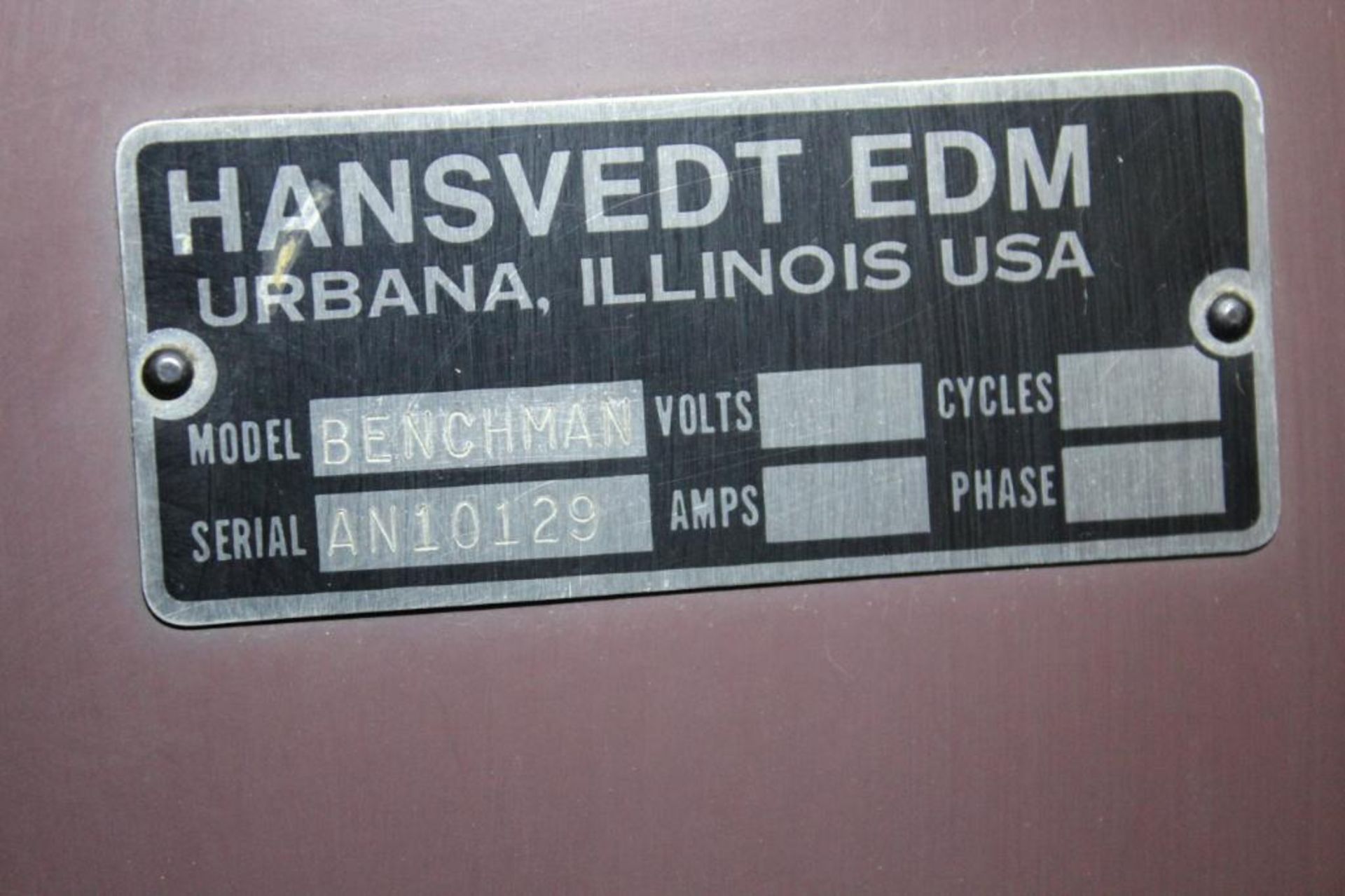 Hansvedt Benchman EDM w/ 201E power supply - Image 15 of 16