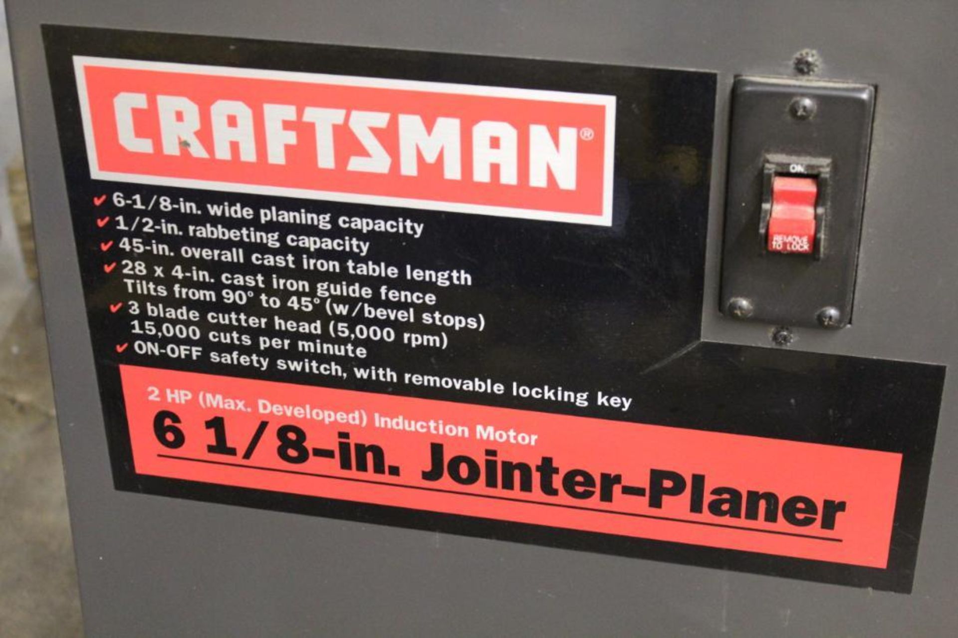 Craftsman 6-1/8" jointer - Image 3 of 3