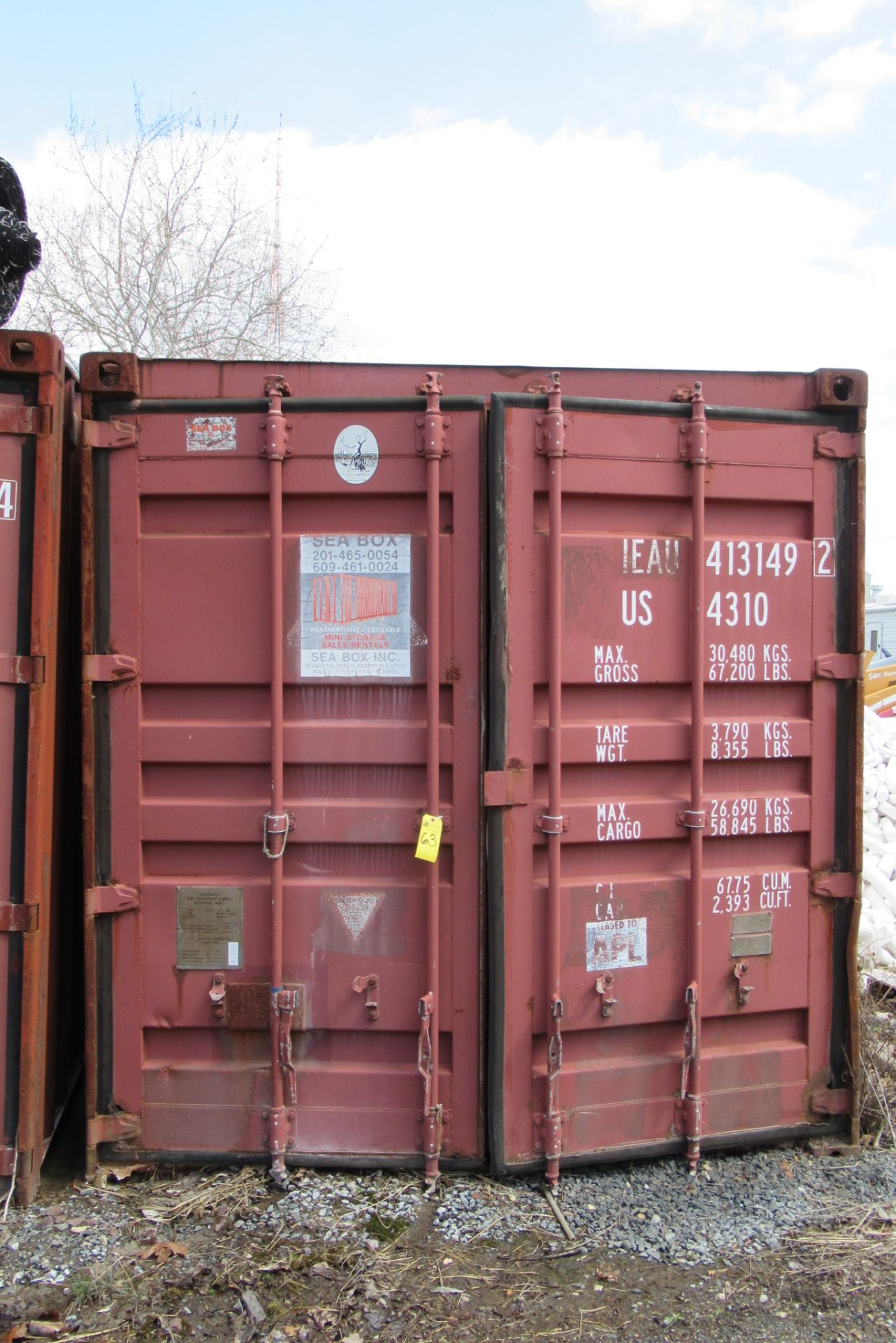 1985 40' Steel Shipping Container w/Contents