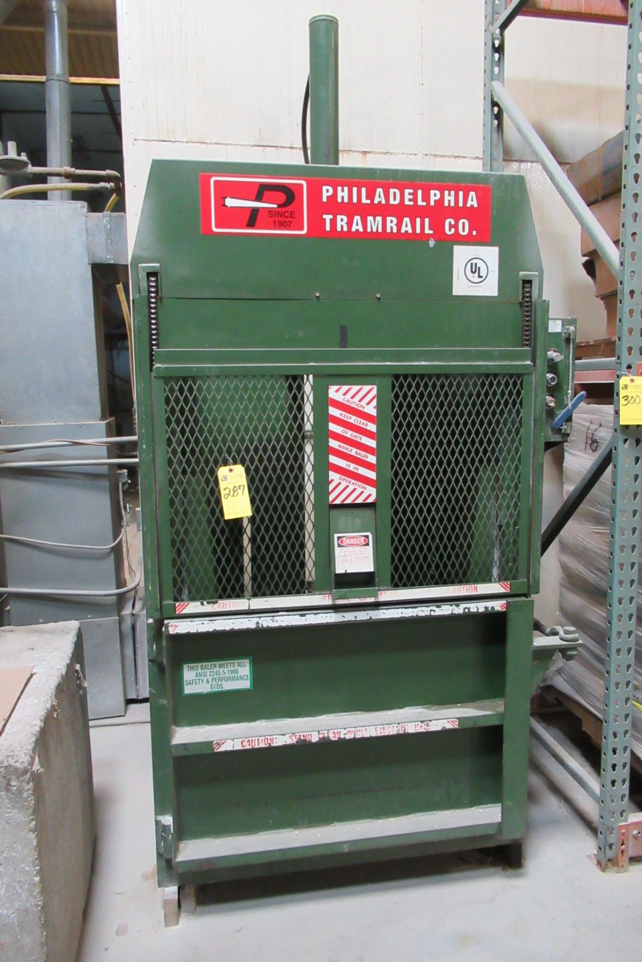 Philadelphia Tramrail Vertical Downstroke Baler