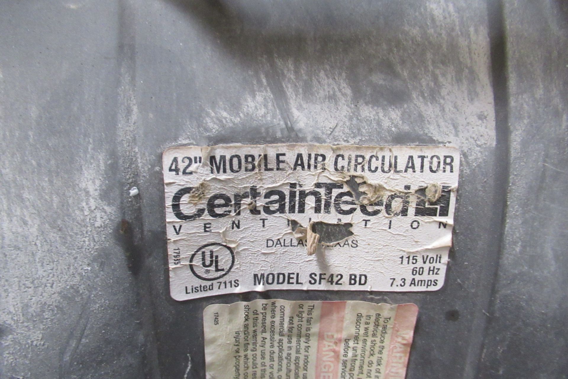 CertainTeed 42" Mobile Air Circulator - Image 2 of 2