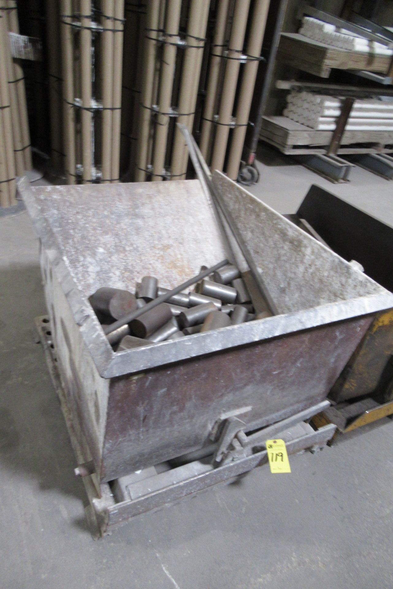 Self Dumping Forklift Hopper w/Contents