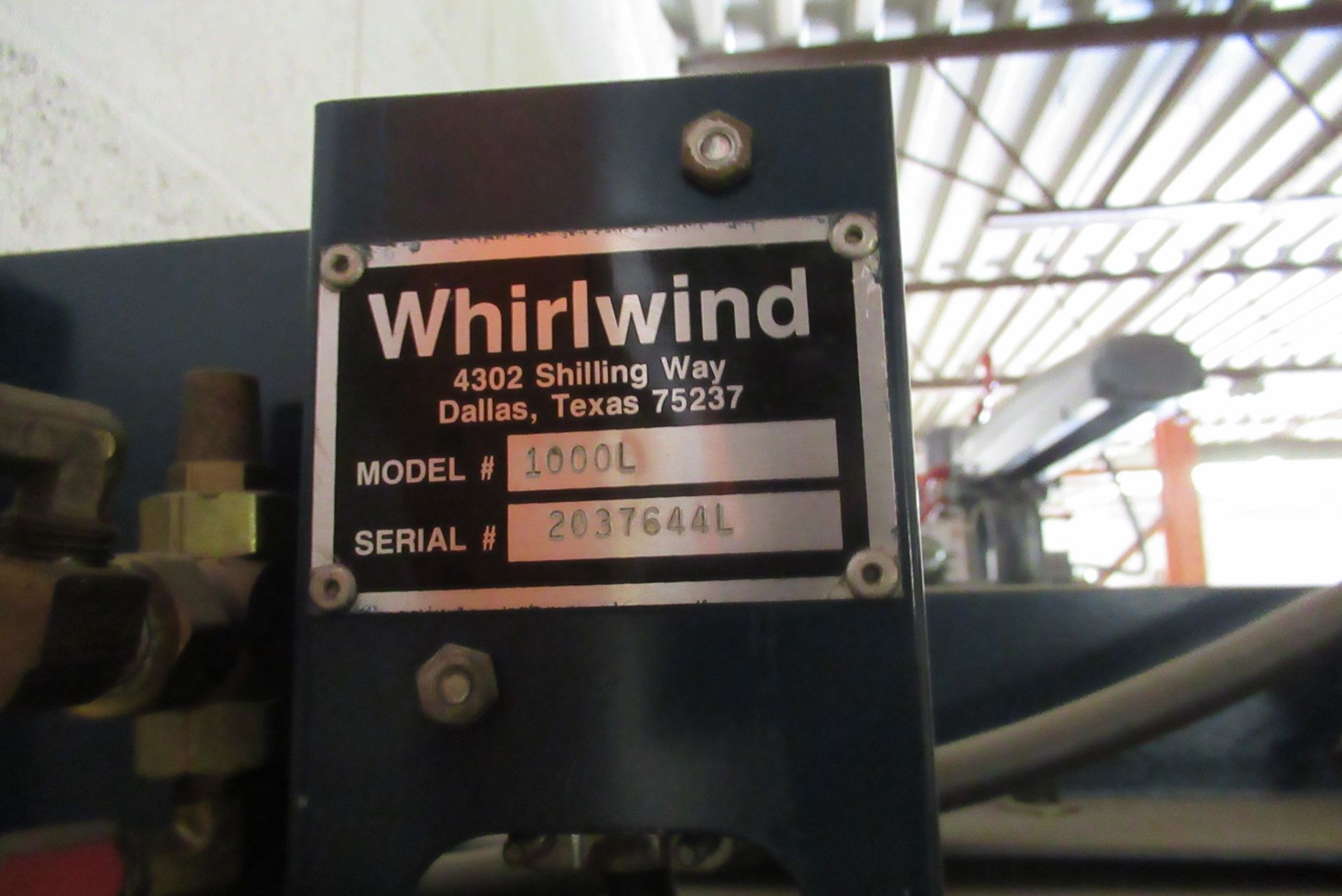 Whirlwind Automatic Upper Cut Saw, m/n 1000L, s/n 2037644L - Image 5 of 5
