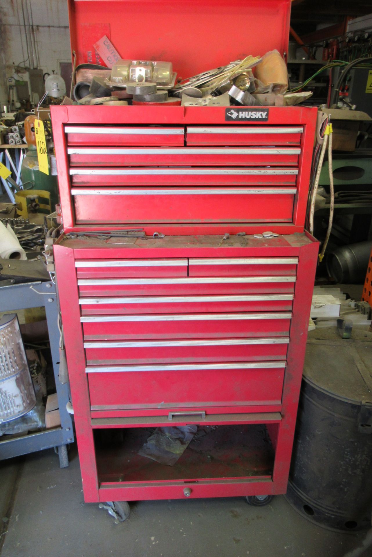 Husky Rolling Tool Chest w/Contents, Tools, Tape, Etc. (Lot)