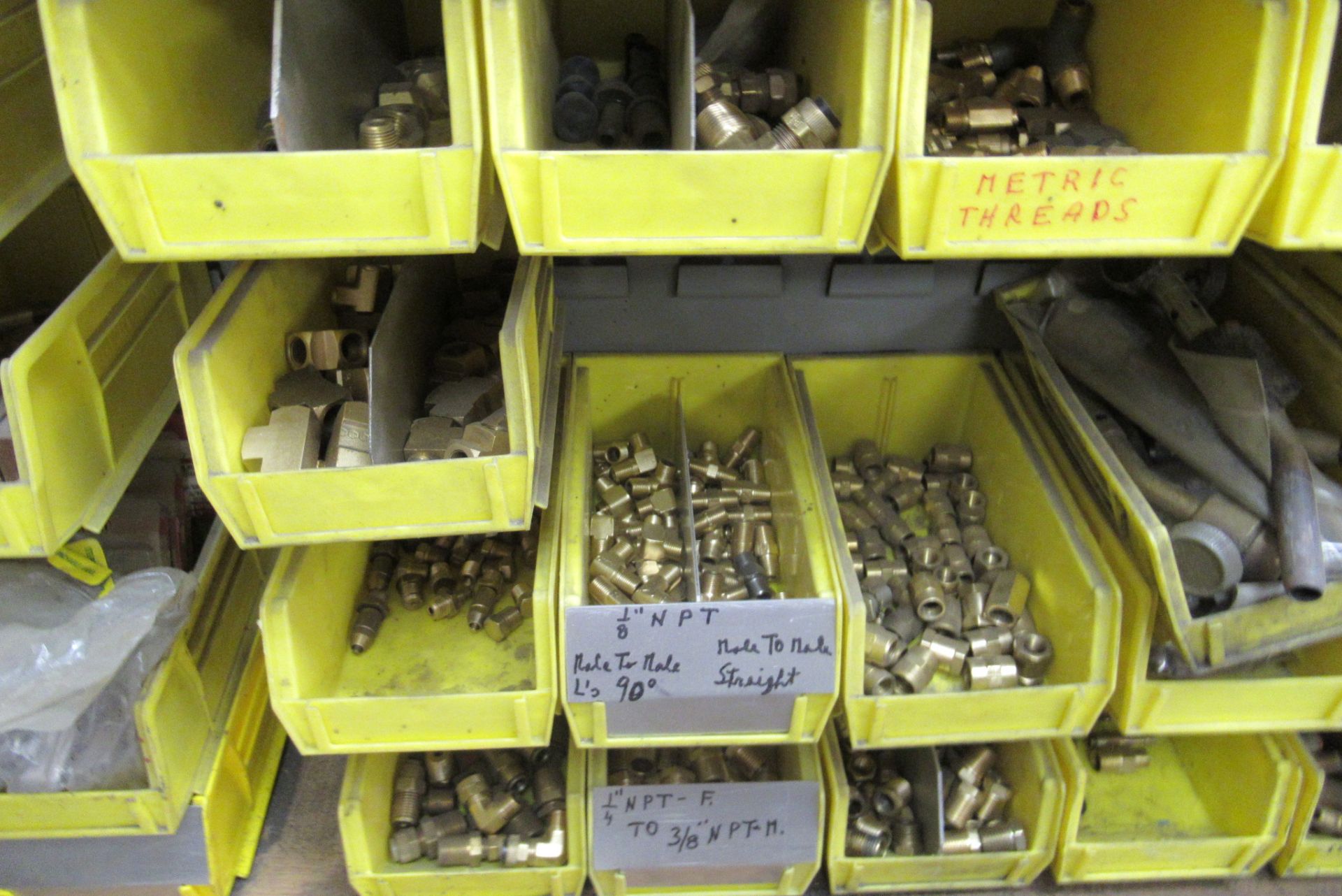 Contents of Wall: Brass Air Fittings, Cylinders, Etc. (Lot) - Image 5 of 7