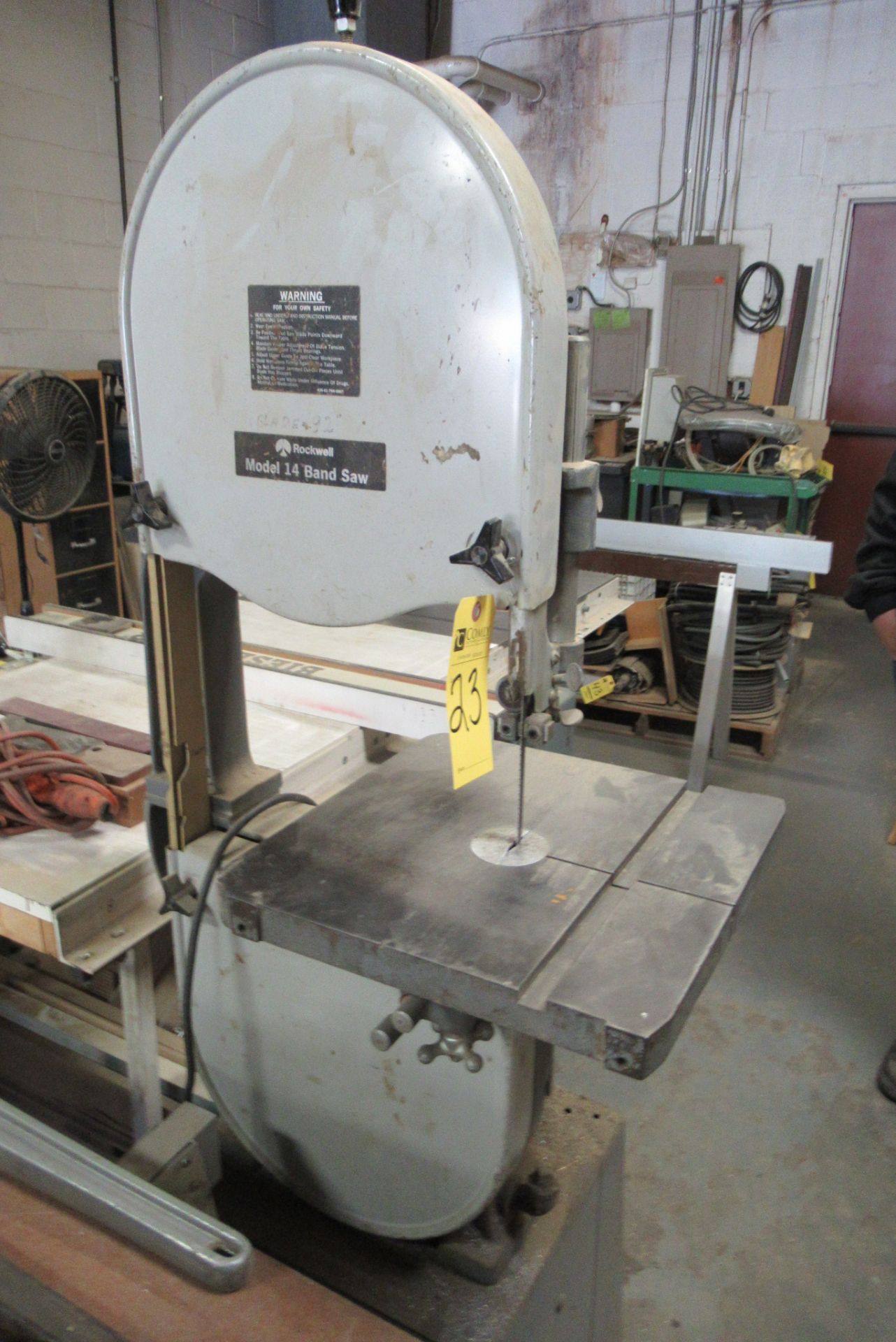 Rockwell 14' Band Saw, m/n 28-300, s/n KU9500 - Image 2 of 3