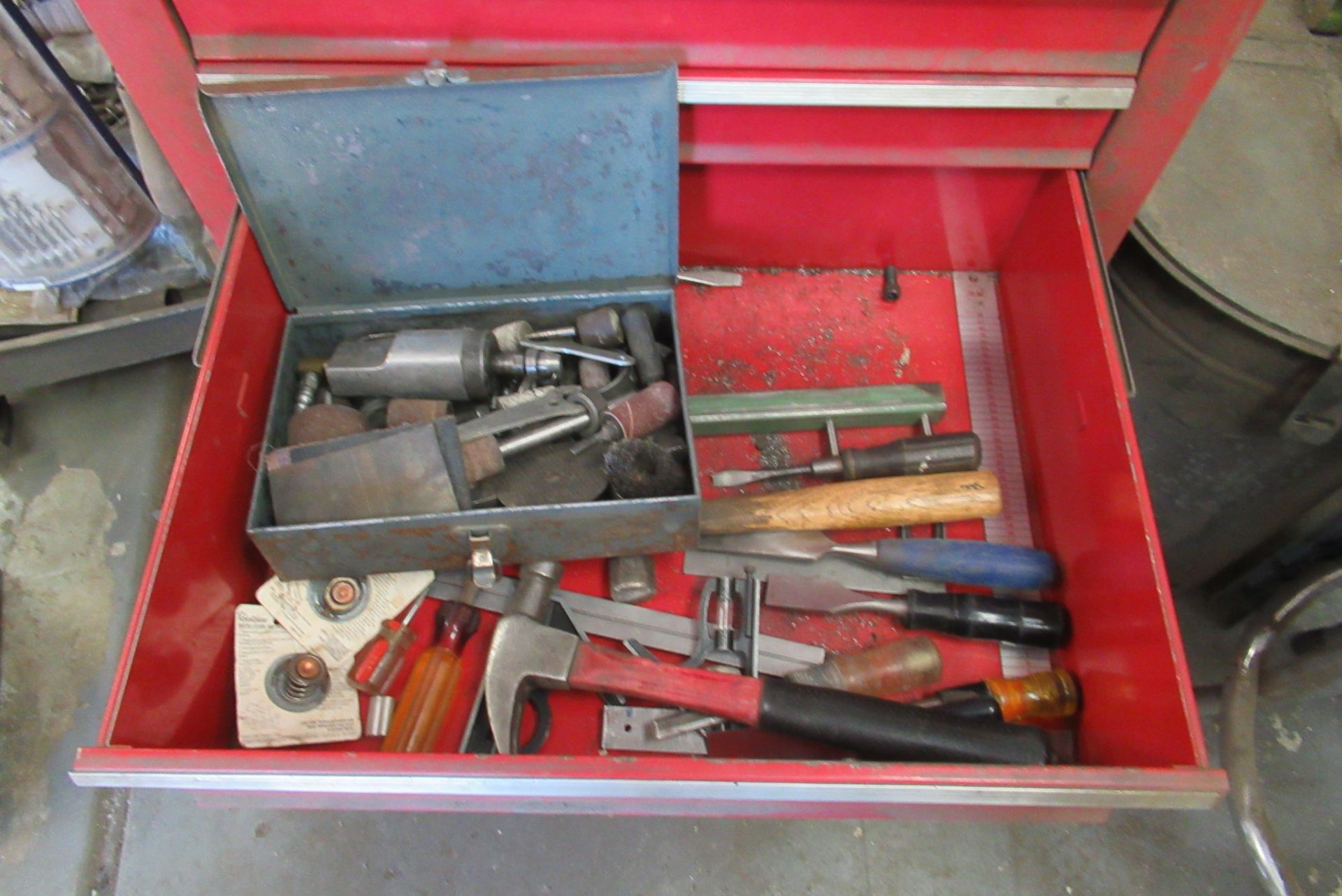 Husky Rolling Tool Chest w/Contents, Tools, Tape, Etc. (Lot) - Image 5 of 5