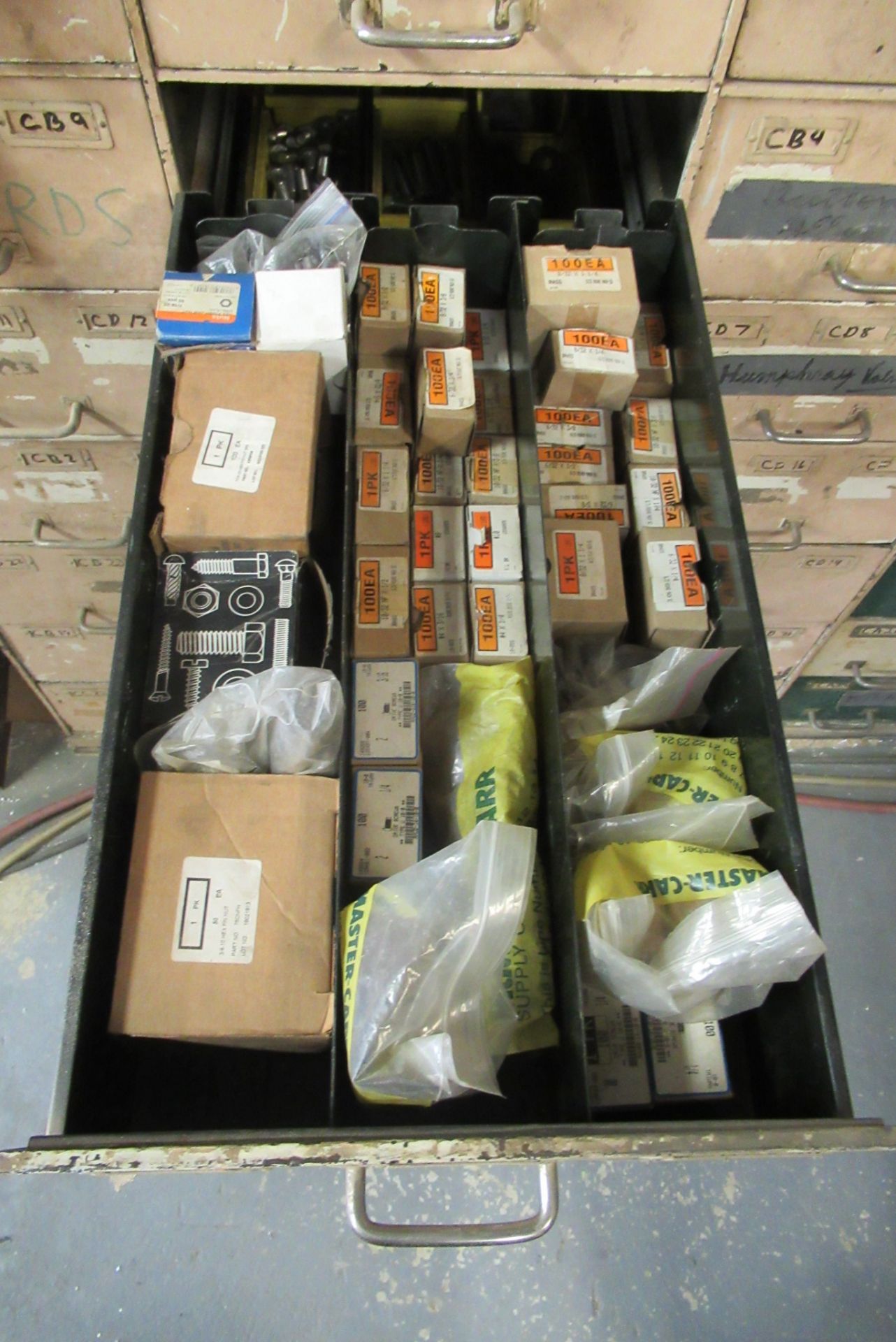 Contents of Drawers: Bolts, Nuts, Bearings, Asst. (Lot) - Image 3 of 7