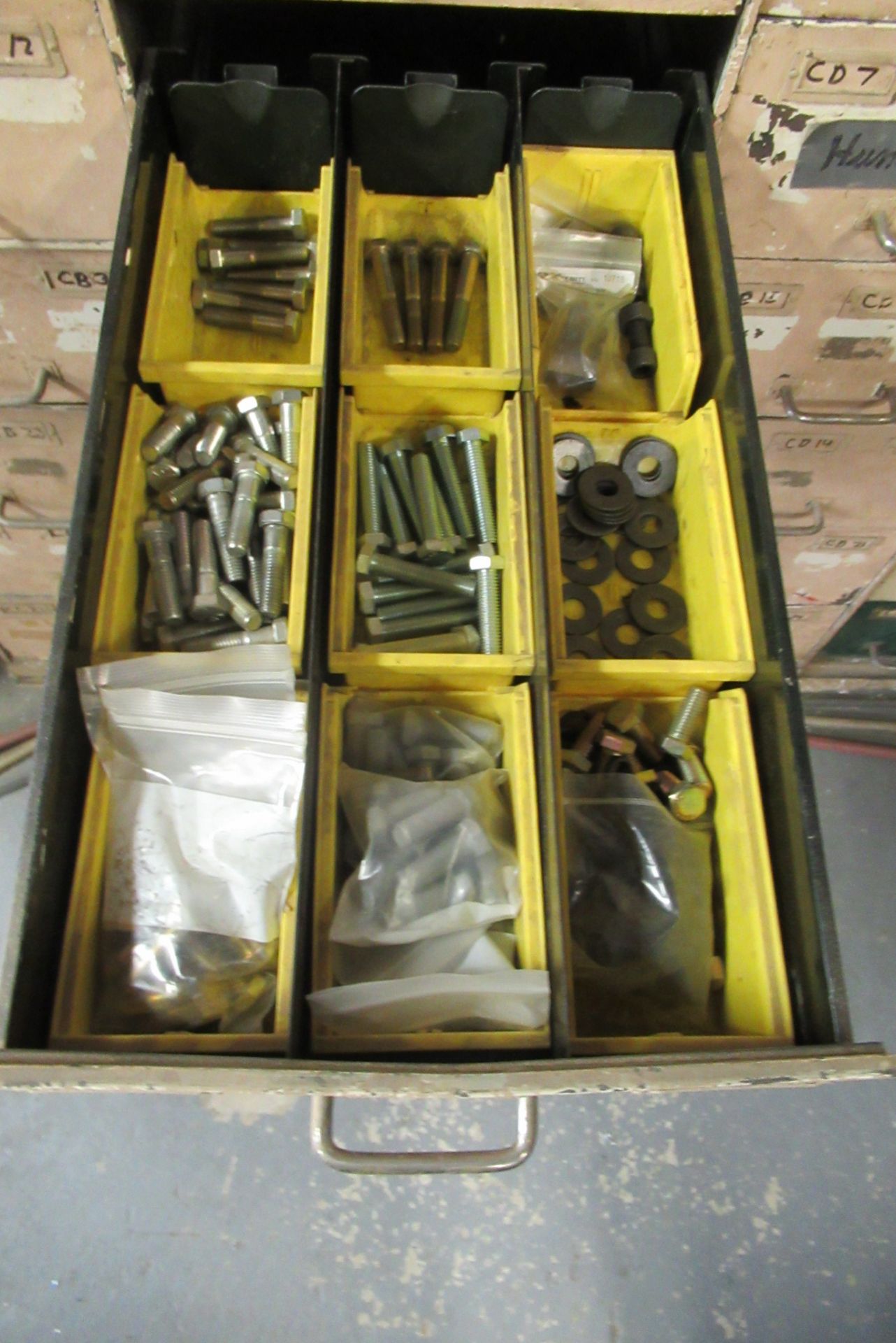 Contents of Drawers: Bolts, Nuts, Bearings, Asst. (Lot) - Image 4 of 7