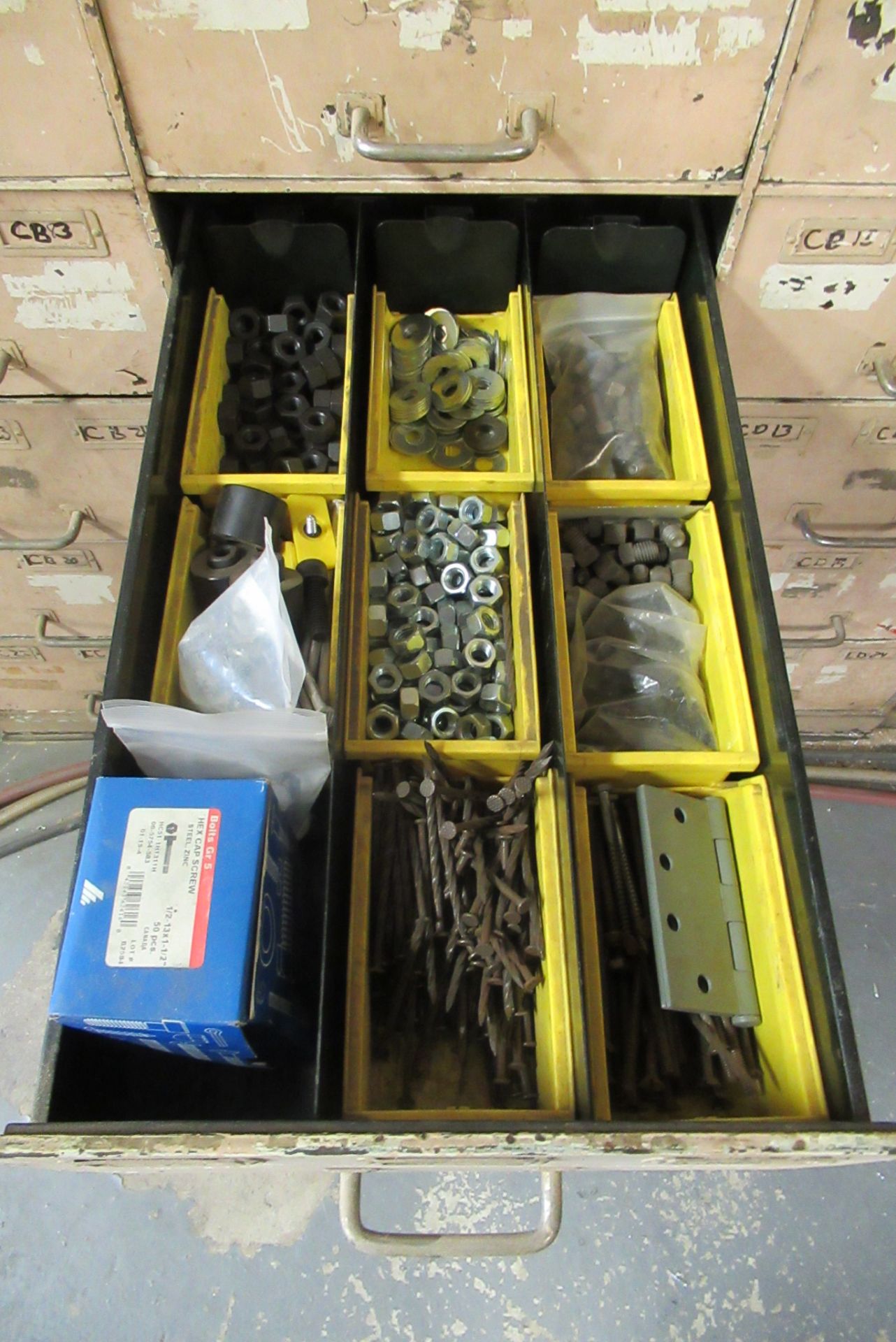 Contents of Drawers: Bolts, Nuts, Bearings, Asst. (Lot) - Image 5 of 7