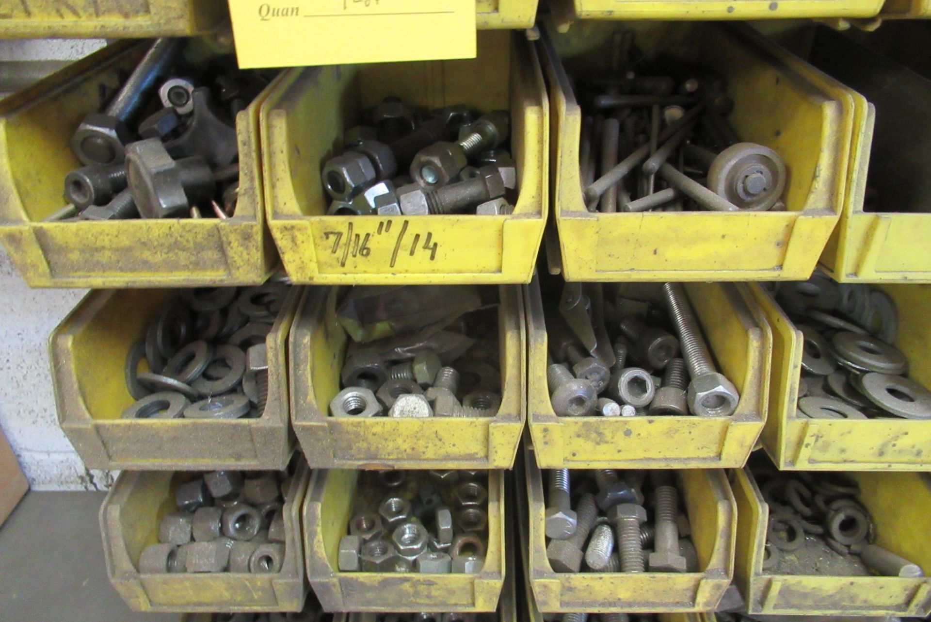 Contents of Wall: Bolts, Bins, Washers, Etc. (Lot) - Image 5 of 5