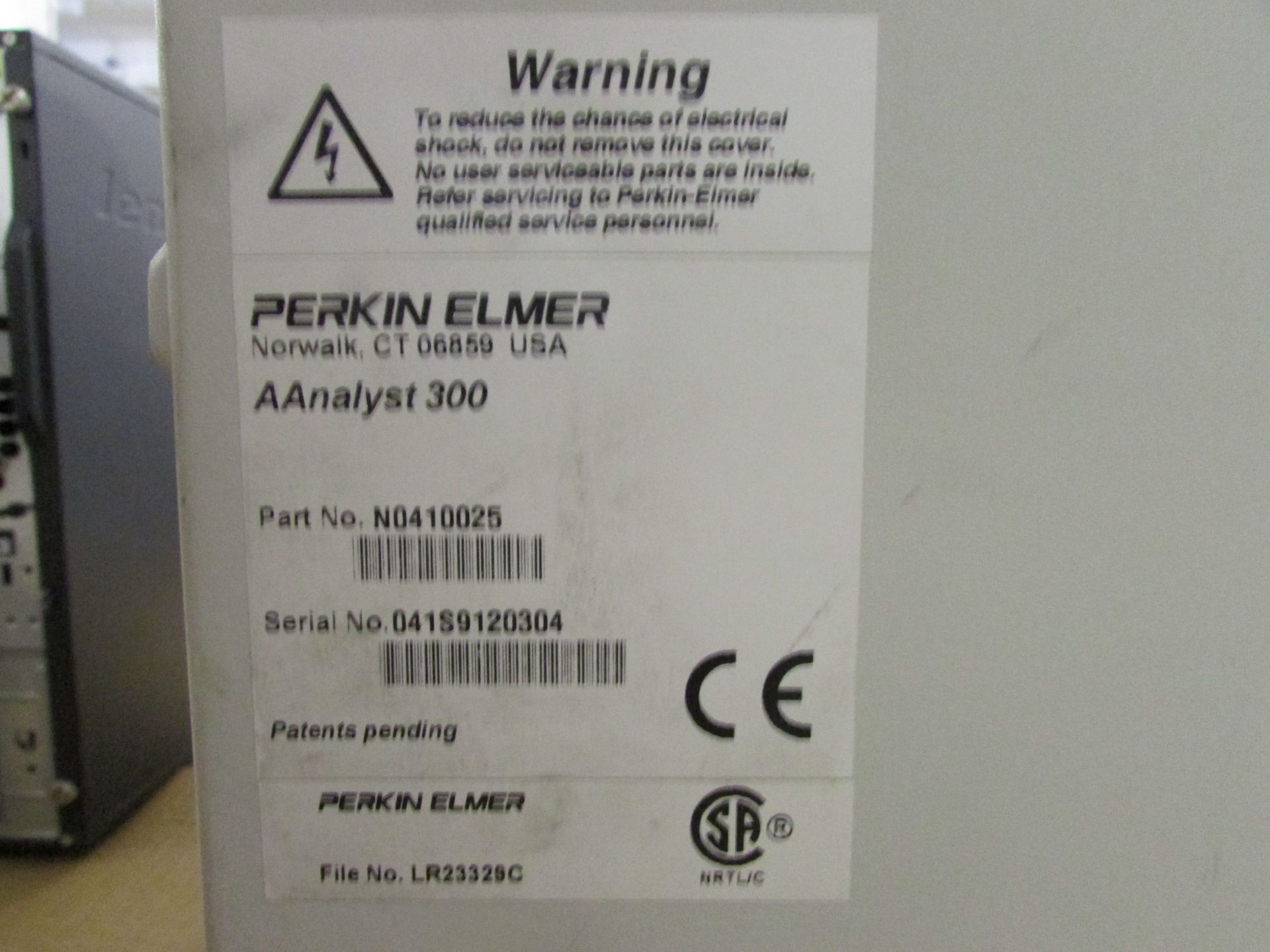 Perkin Elmer Atomic Absorption Spectrometer - Image 4 of 4