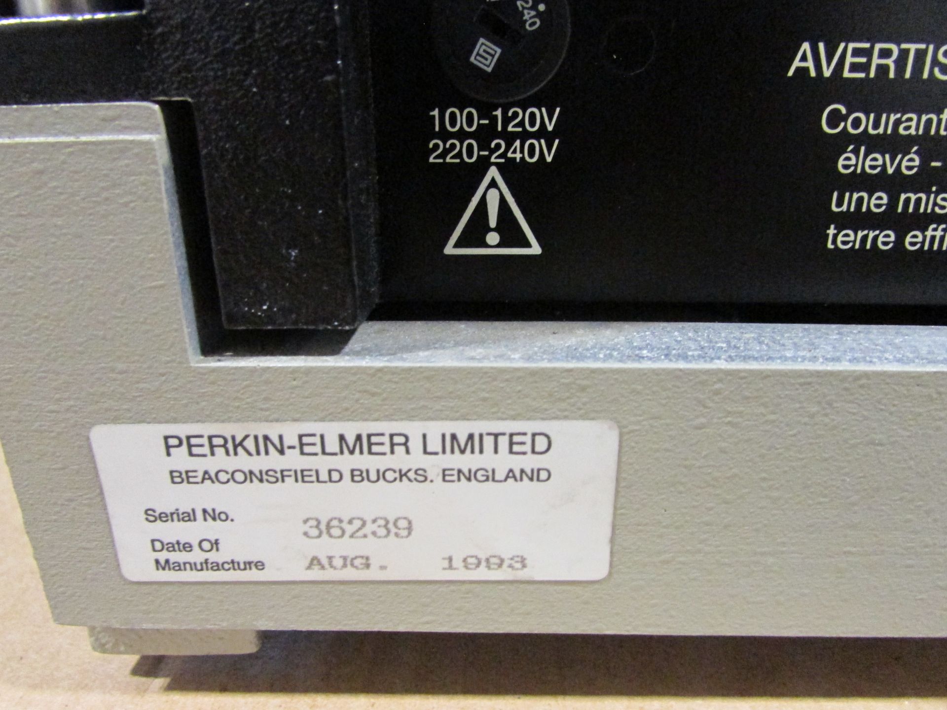 1993 Perkin Elmer Spectrometer - Image 6 of 6