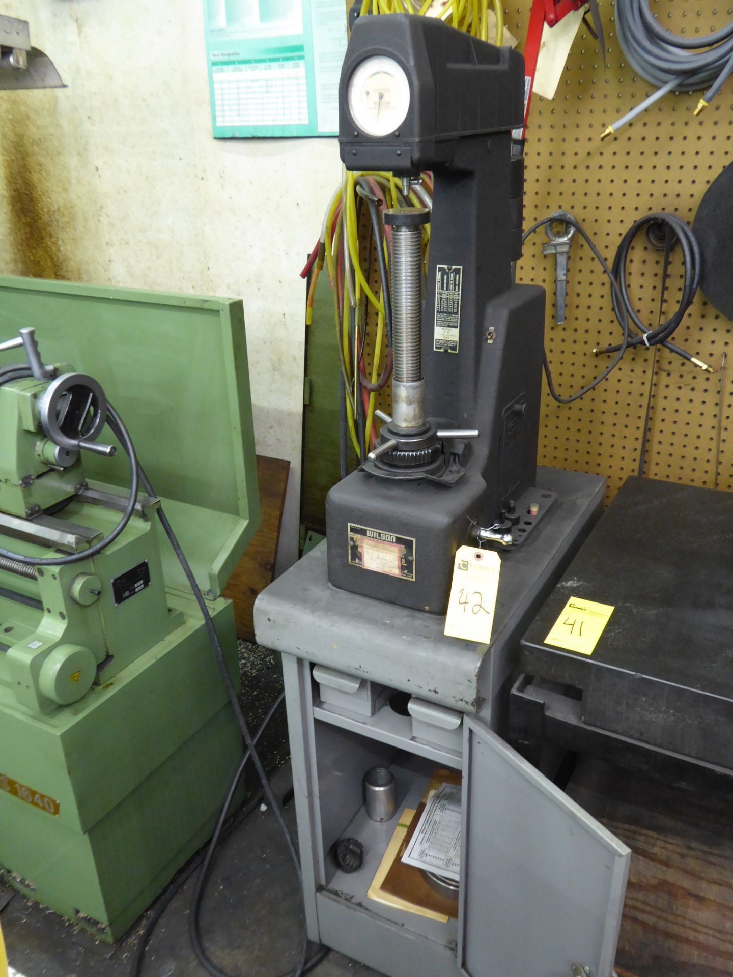 Wilson Rockwell Hardness Tester w/ Cabinet