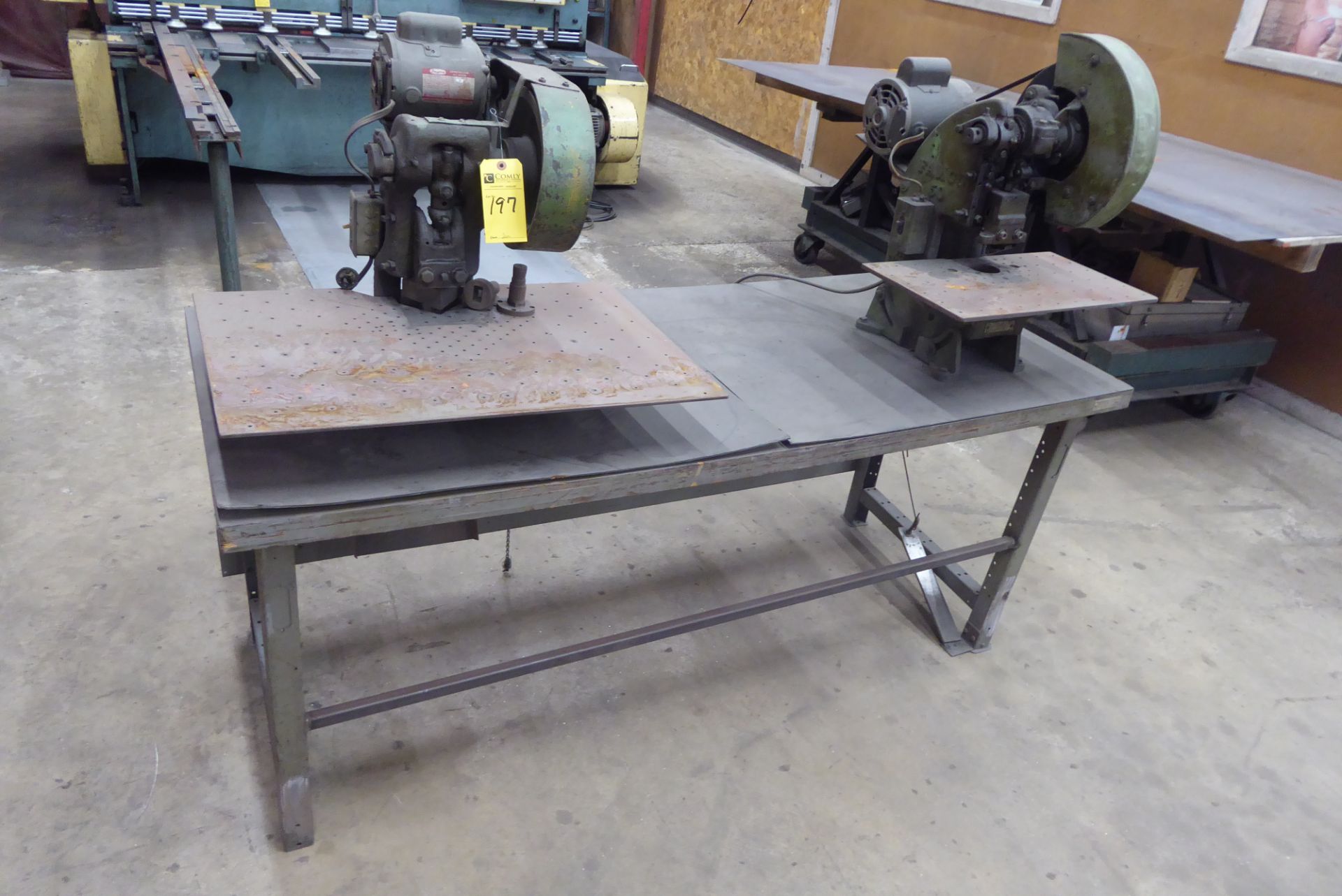 Famco Punch Press & Perkins Jointer w/Table