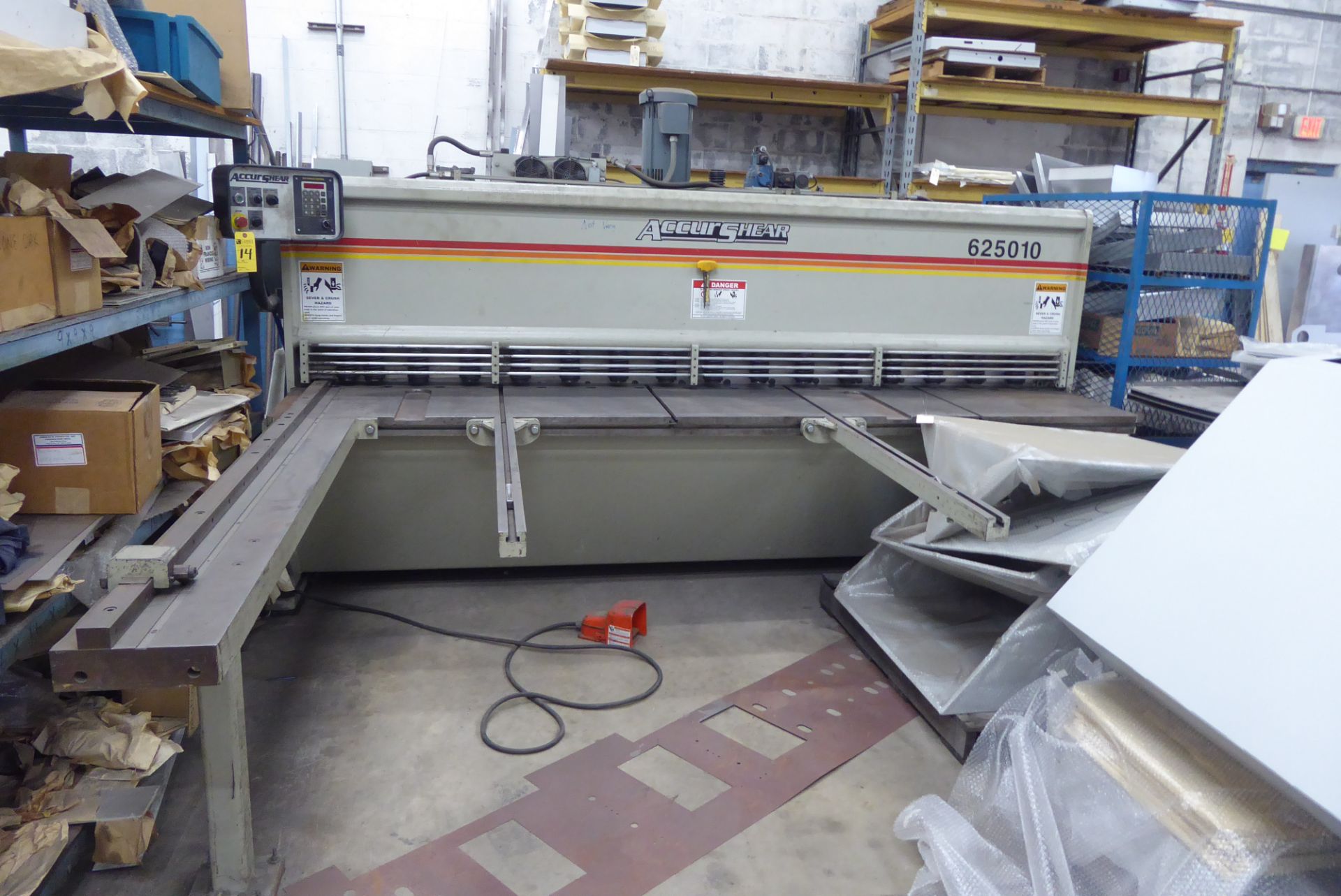 2000 Accur-Shear Hydraulic 10' Shear