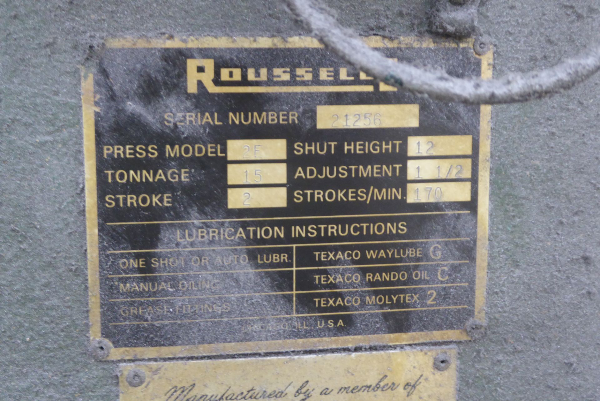 Rouselle OBI Punch Press - Image 3 of 3