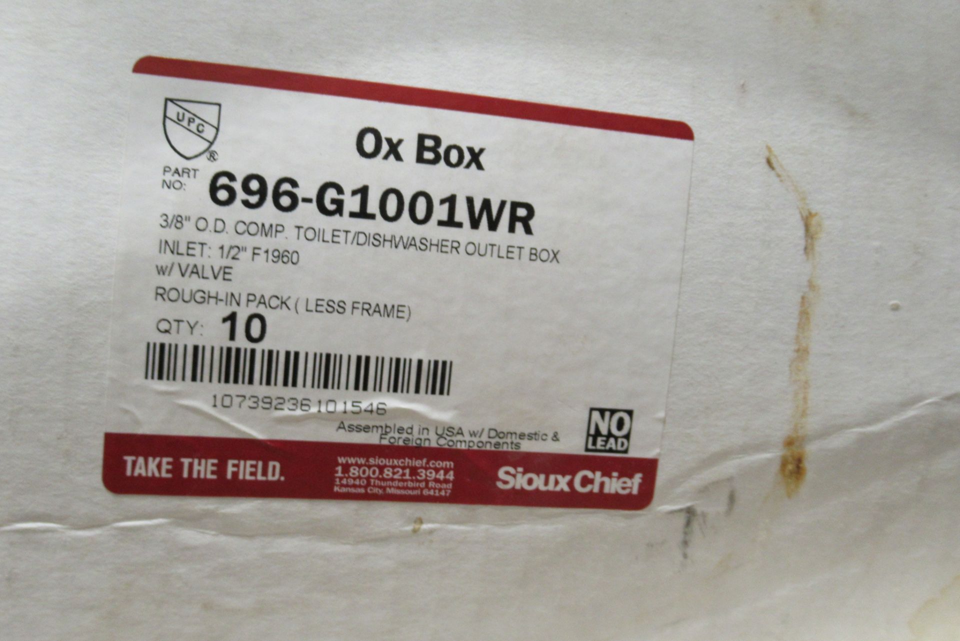 Sioux Chief Toilet/Dishwasher Outlet Boxes (20 Each) - Image 3 of 3