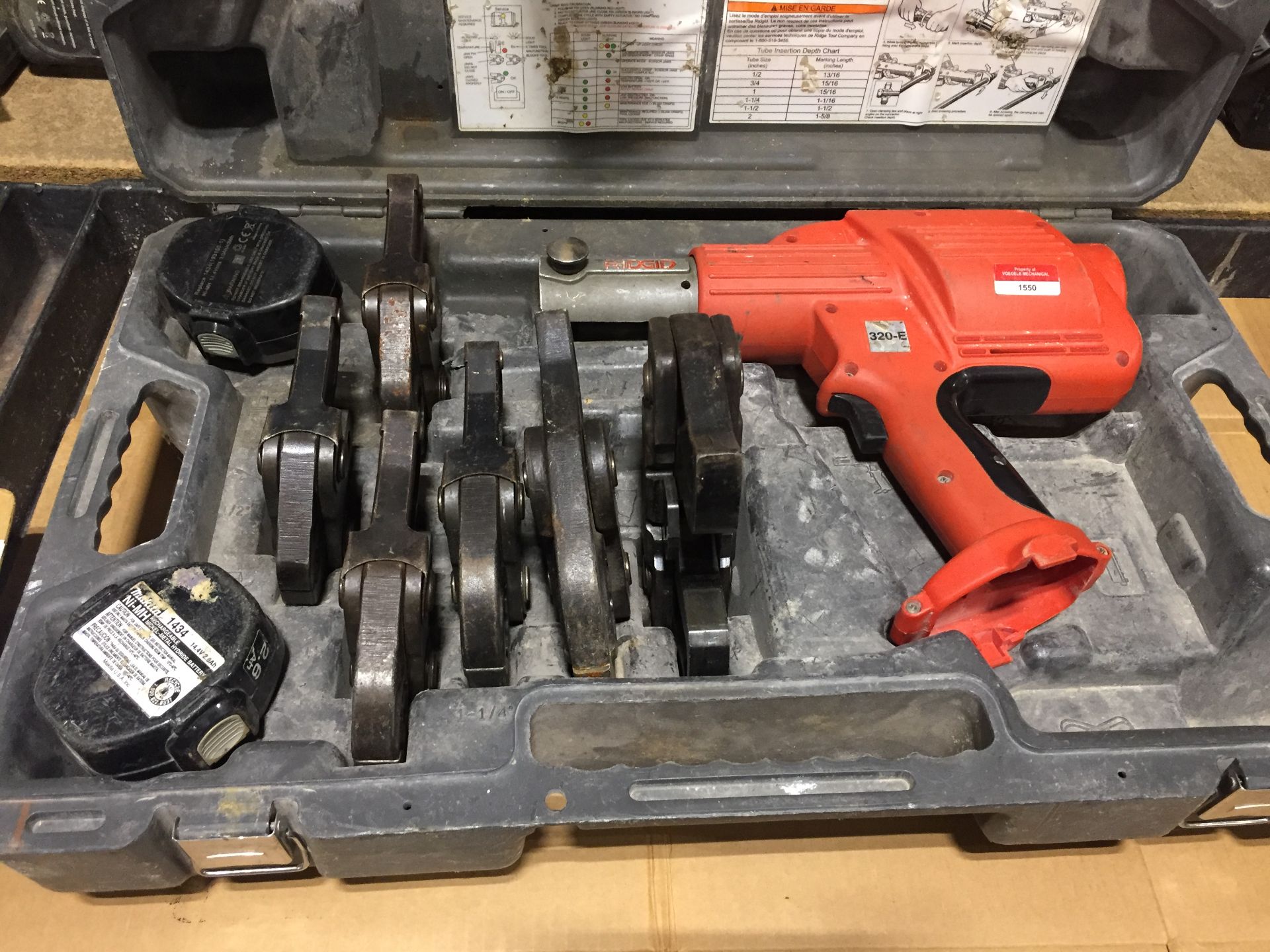 Ridgid Pro Press w/Dies (2-Batteries)