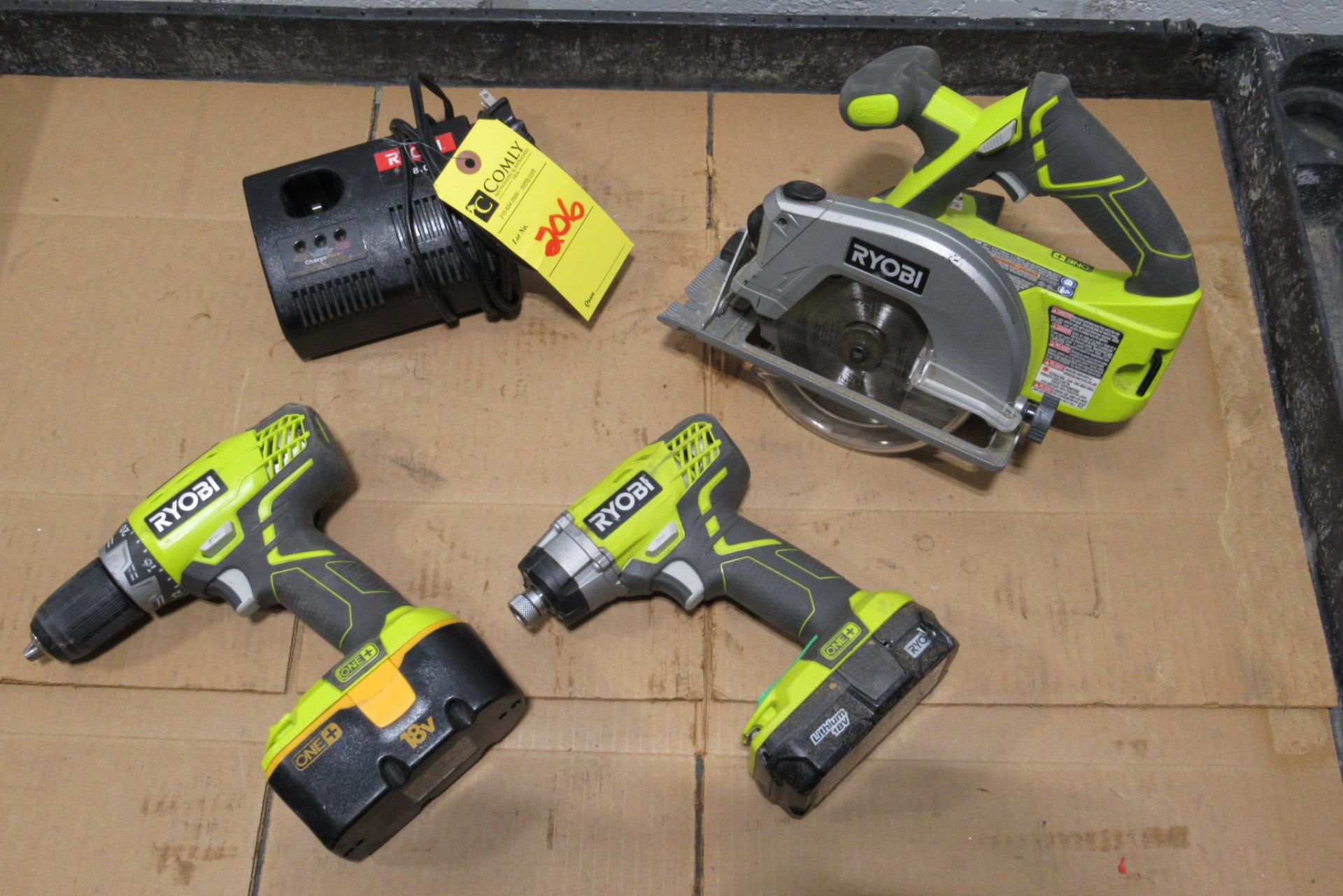 Ryobi 3 Pc Cordless Drill & Circular Saw Set (2 Battery, 1 Charger) (1 Set)