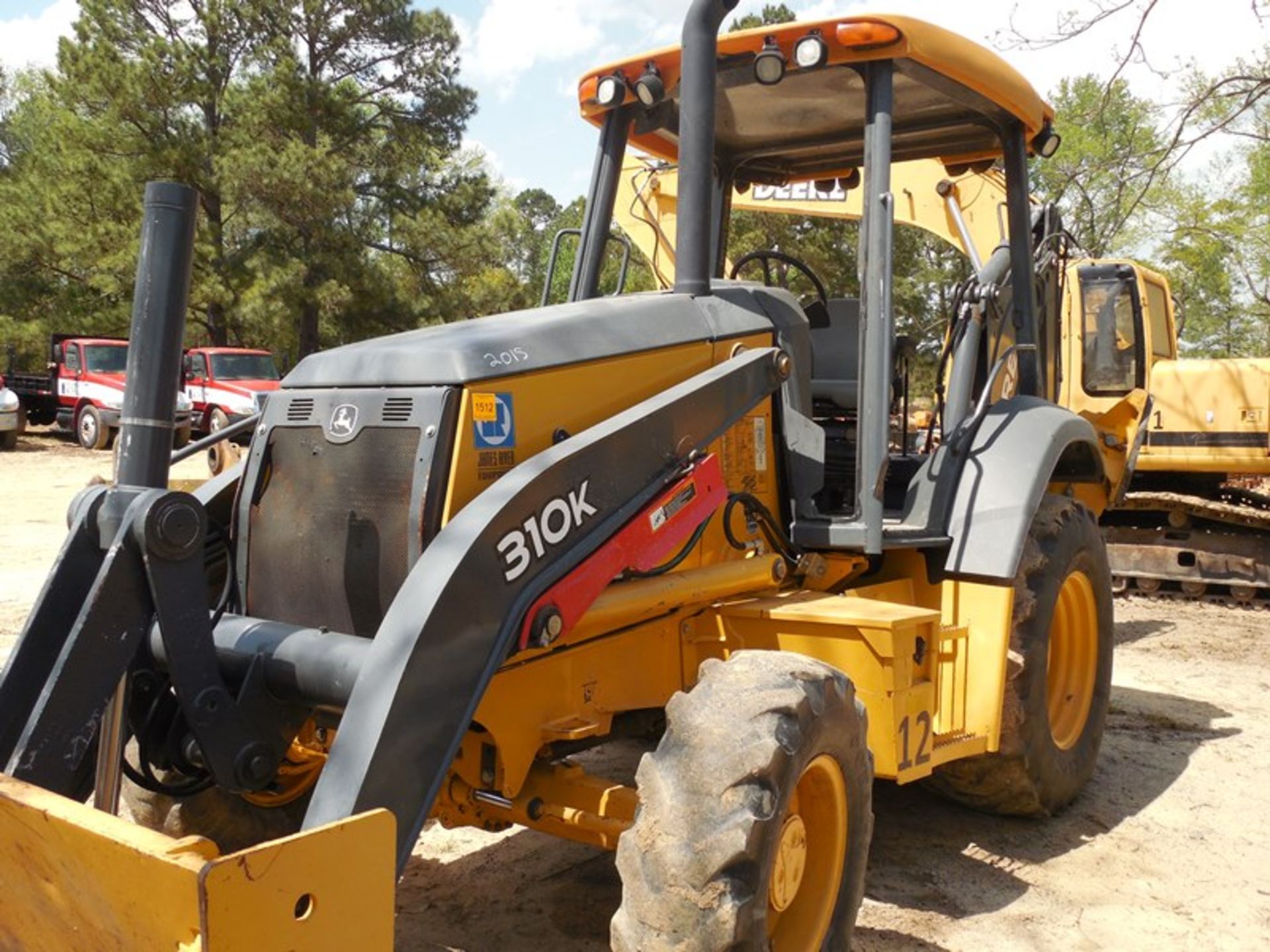 2015 Deere 310K backhoe 1905 hrs Pilots, 4wd, Multi purpose bucket, 24" bucket vin# - Image 3 of 8