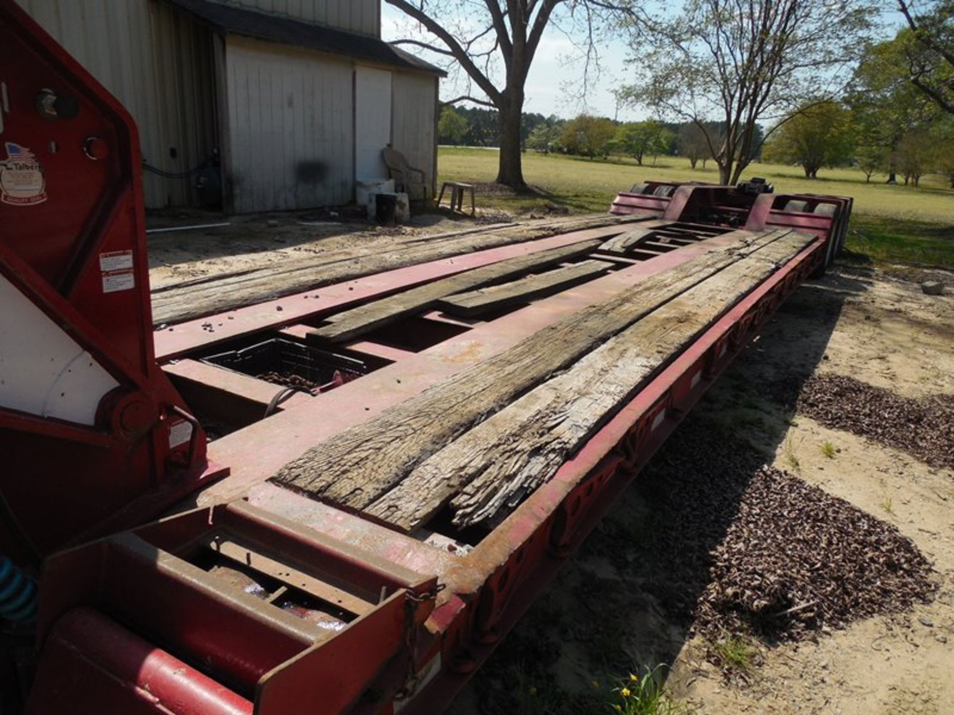 2006 Talbert 51 ton detach low boy alum buds, Model T(4)DW-50SA-HRG-1-T1 vin# 40FS0533161025193 alum - Image 3 of 6