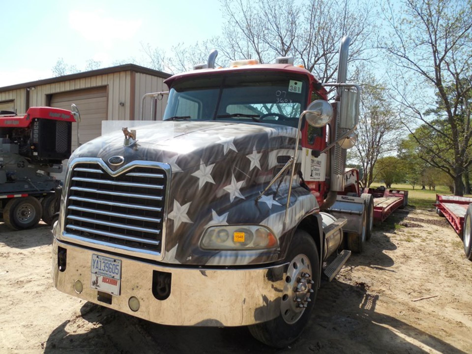 2007 Mack CXN613 day cab 360,287 miles 10 spd, wet line, alum buds, vin# 11AK06Y27N017407 custom