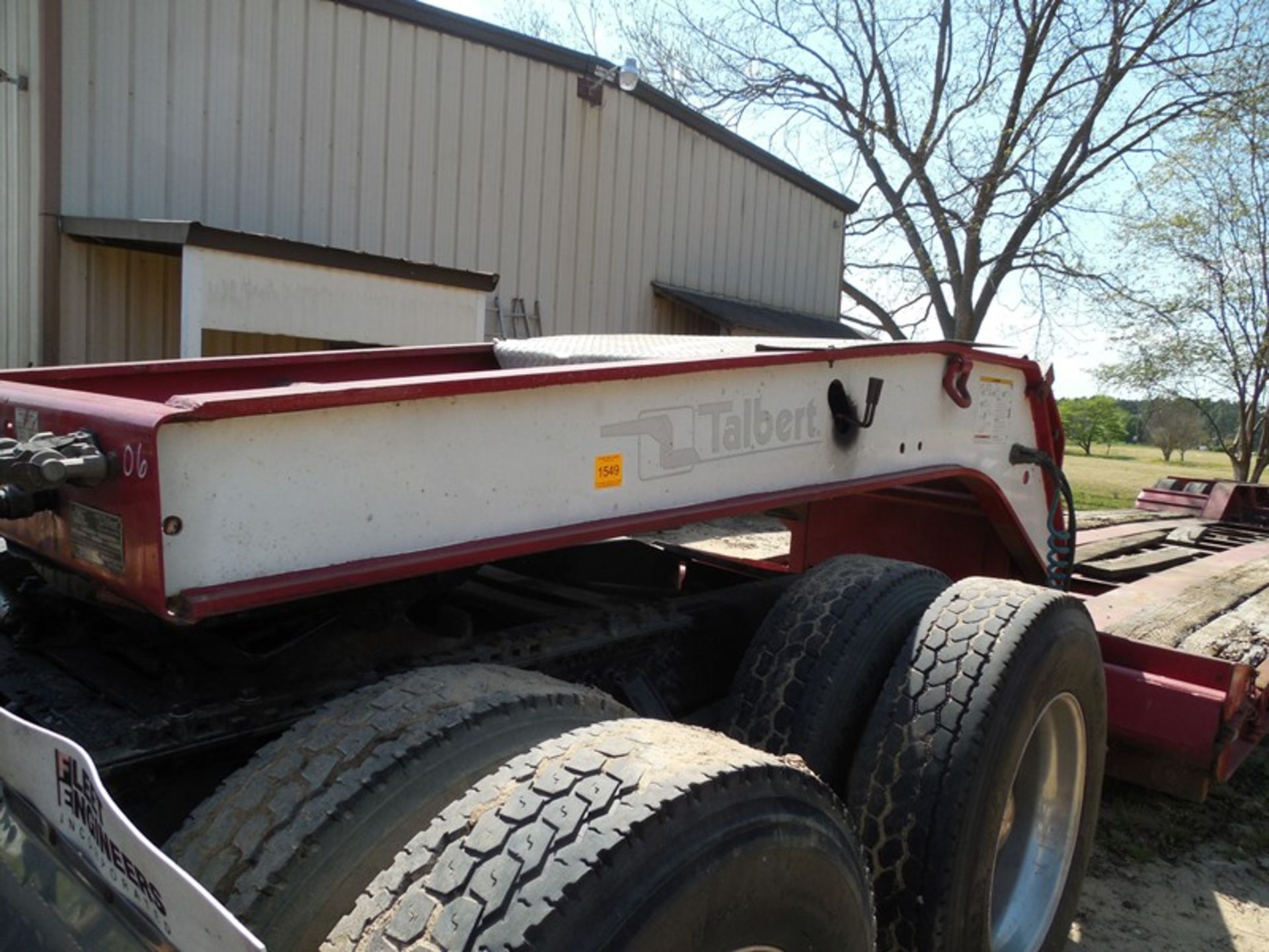 2006 Talbert 51 ton detach low boy alum buds, Model T(4)DW-50SA-HRG-1-T1 vin# 40FS0533161025193 alum - Image 2 of 6